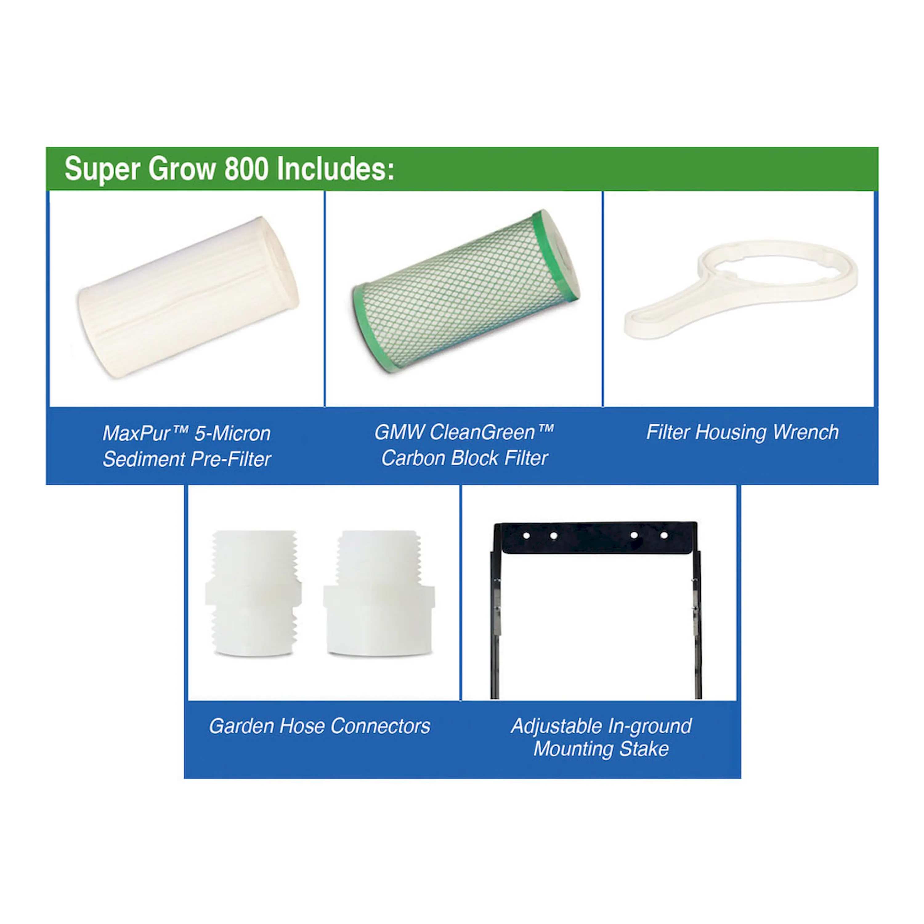 GrowMax Water PRO GROW 2000 - Professional Garden Water Filtration System - Eliminates up to 99% of Chlorine and Contaminants from Water (25,000 gallons / 94,750 liters) - Image 10