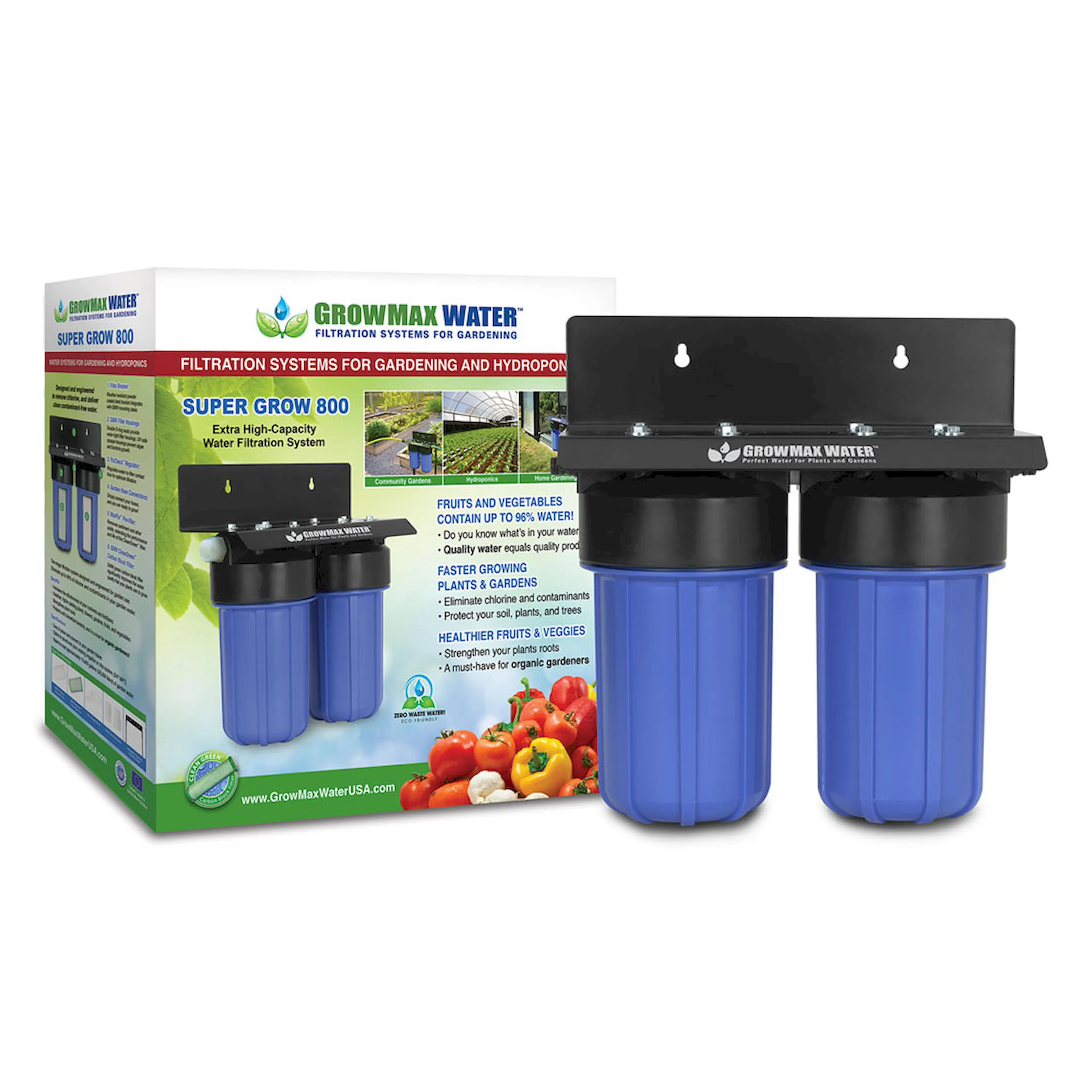 GrowMax Water PRO GROW 2000 - Professional Garden Water Filtration System - Eliminates up to 99% of Chlorine and Contaminants from Water (25,000 gallons / 94,750 liters) - Image 8