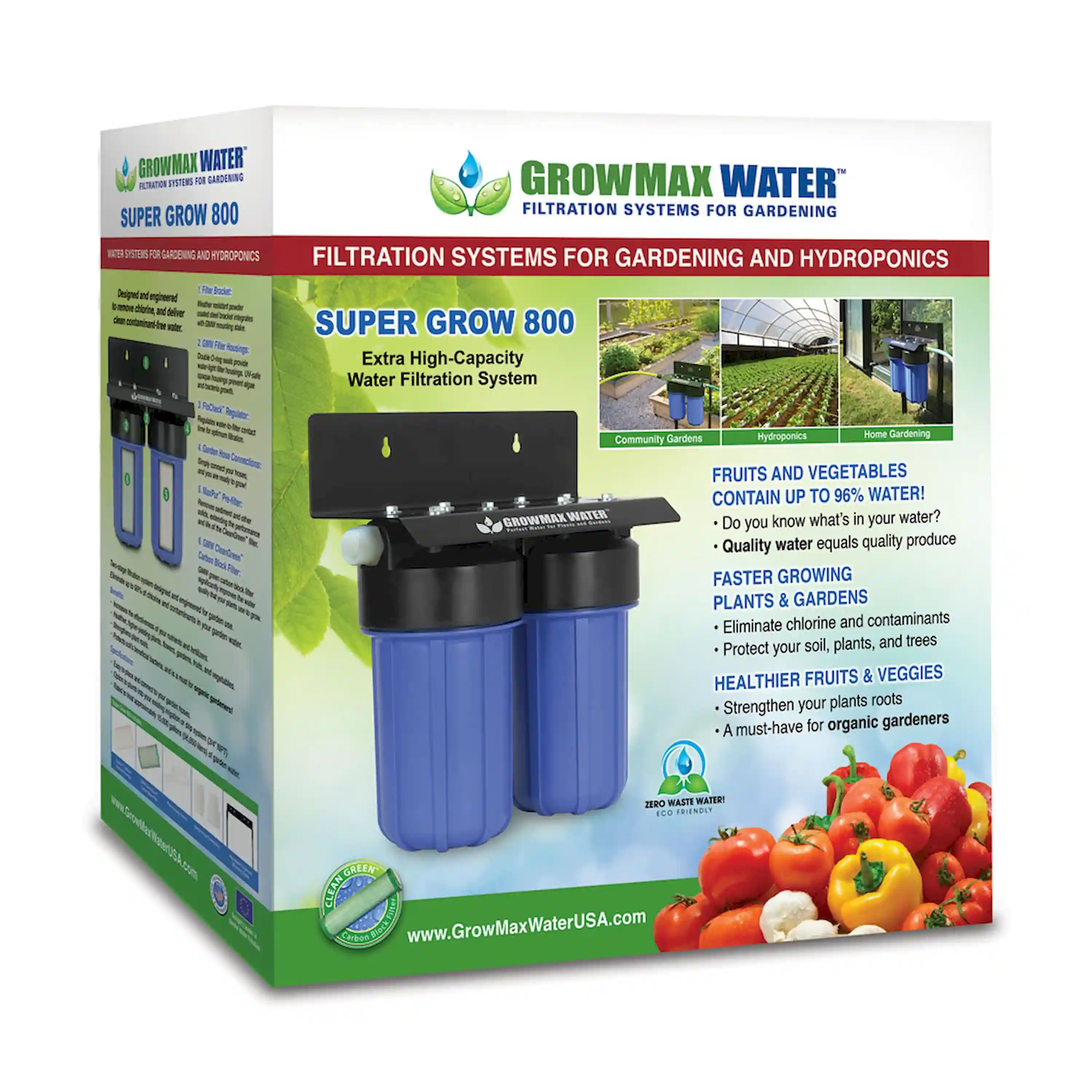 GrowMax Water PRO GROW 2000 - Professional Garden Water Filtration System - Eliminates up to 99% of Chlorine and Contaminants from Water (25,000 gallons / 94,750 liters) - Image 9