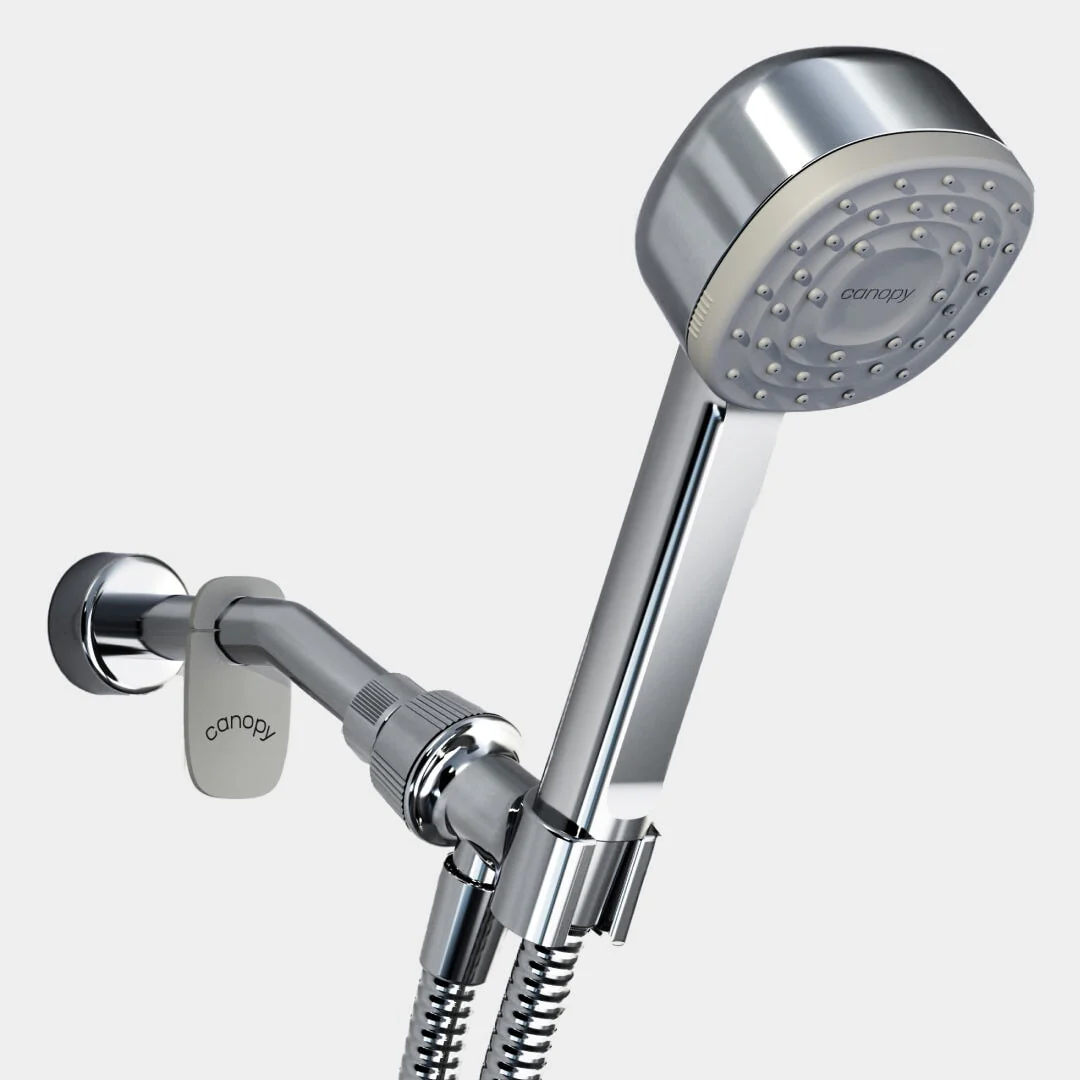 Canopy Handheld Filtered Tool-Free Showerhead with Felt Diffuser - Image 2
