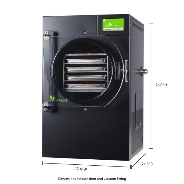 Harvest Right Home Freeze Dryer with Premier Industrial Pump, 4 Tray & Mylar Starter Kit in Black, Small (N-HRFDSBK-PP) - Image 6