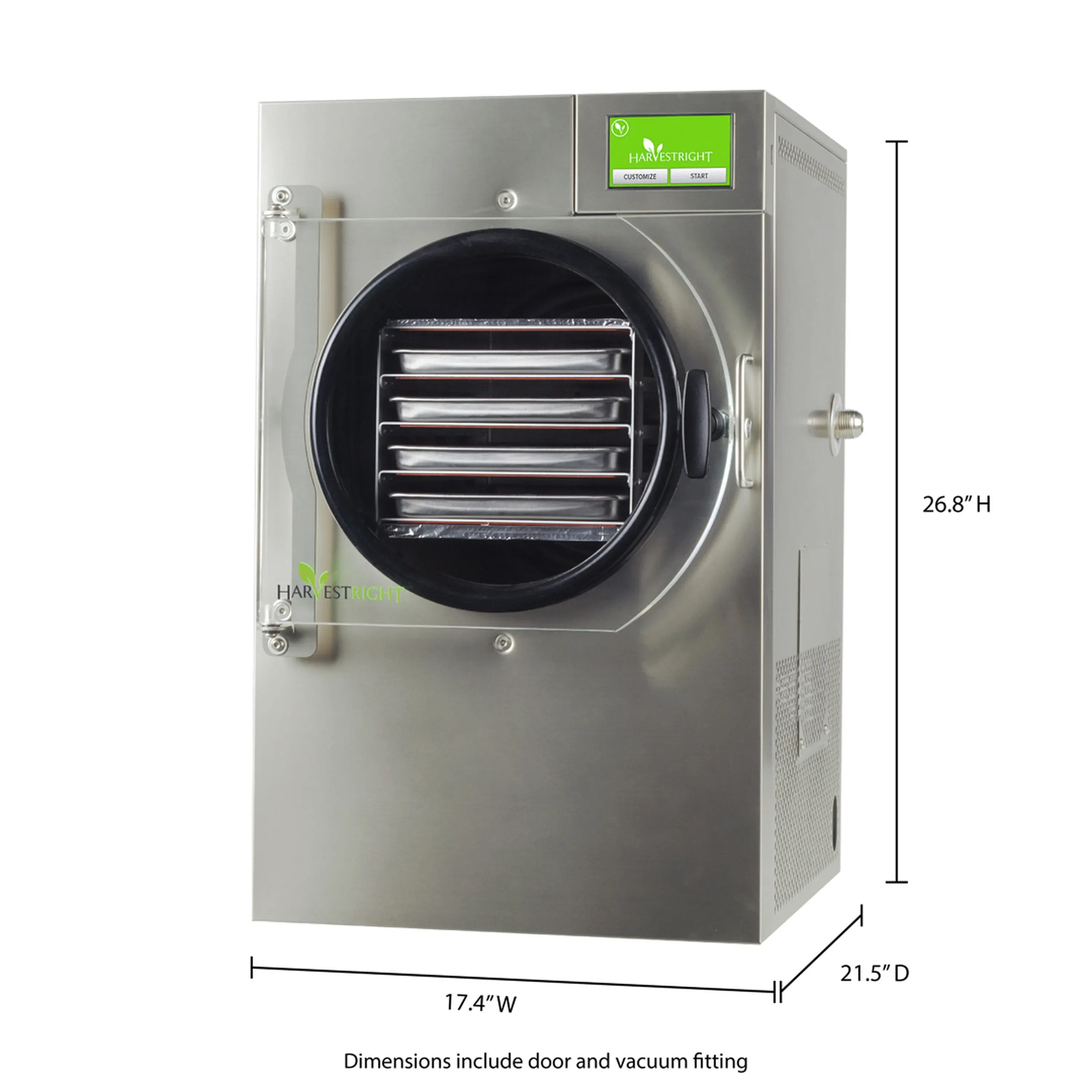 Harvest Right Home Freeze Dryer with Oil Free Pump, 4 Tray & Mylar Starter Kit in Stainless Steel, Small (N-HRFDSSS-PP, SP-GW11060) - Image 22
