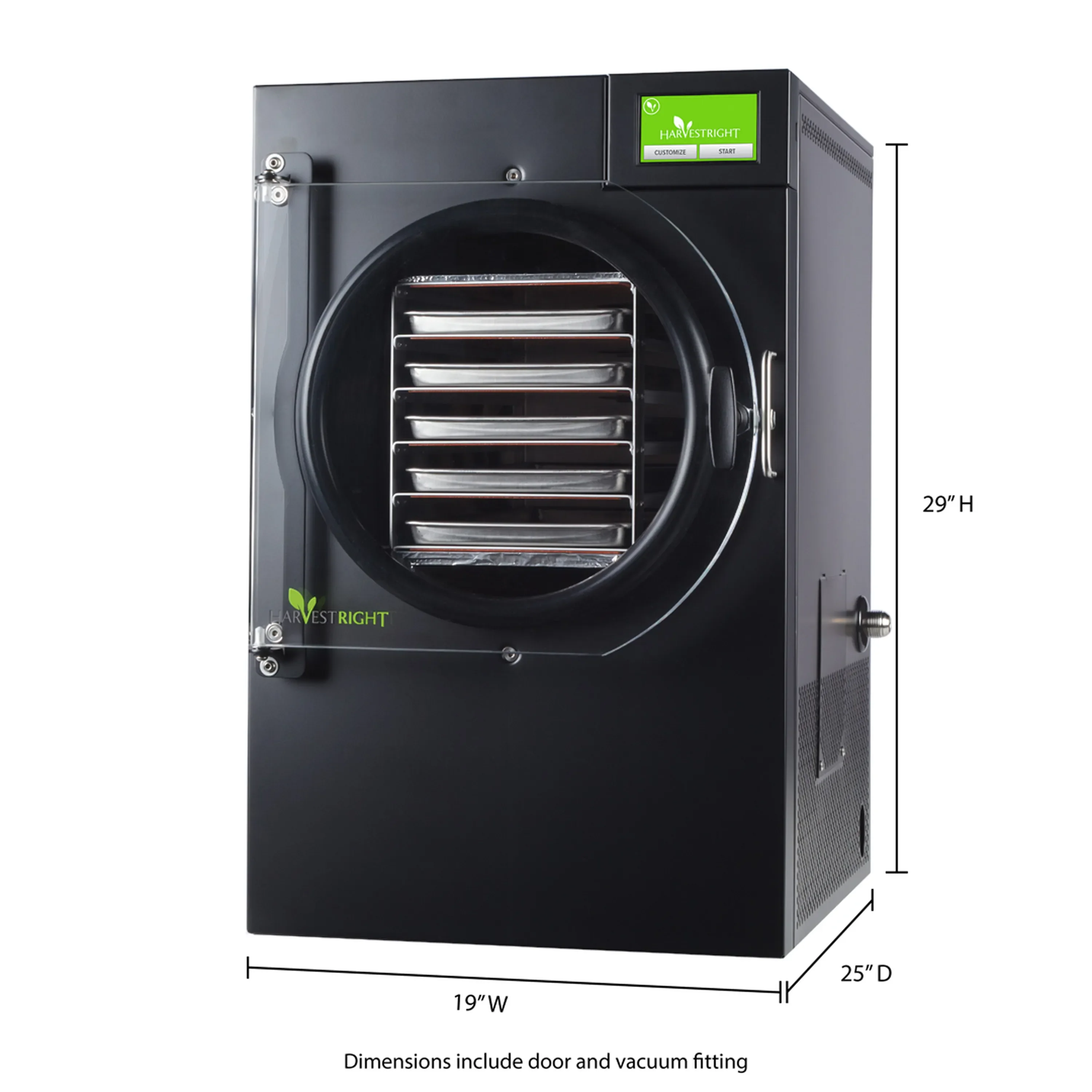 Harvest Right Home Freeze Dryer with Oil Free Pump, 5 Tray & Mylar Starter Kit in Black, Medium (N-HRFDMBK-PP, SP-GW11060) - Image 20