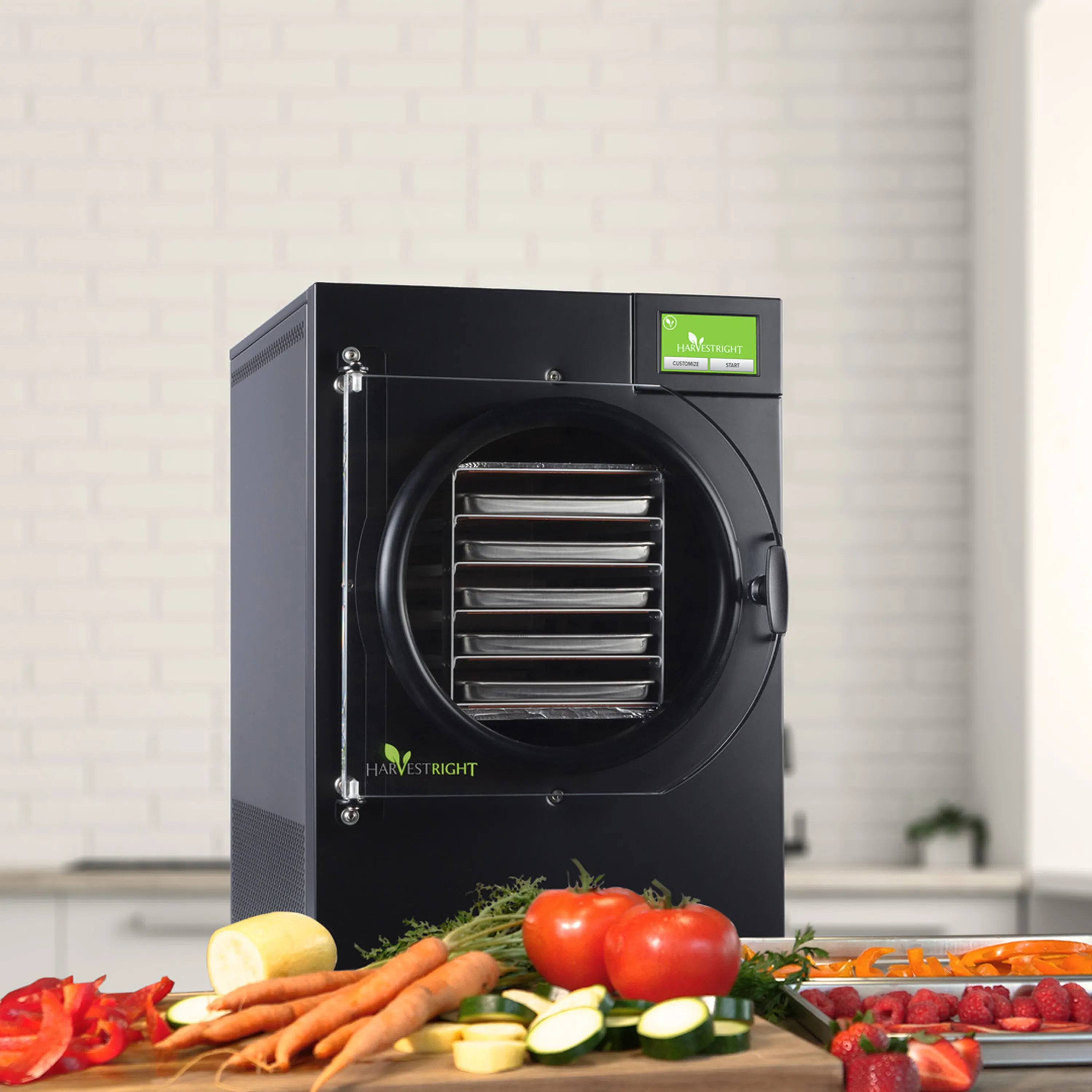 Harvest Right Home Freeze Dryer with Oil Free Pump, 5 Tray & Mylar Starter Kit in Black, Medium (N-HRFDMBK-PP, SP-GW11060) - Image 3