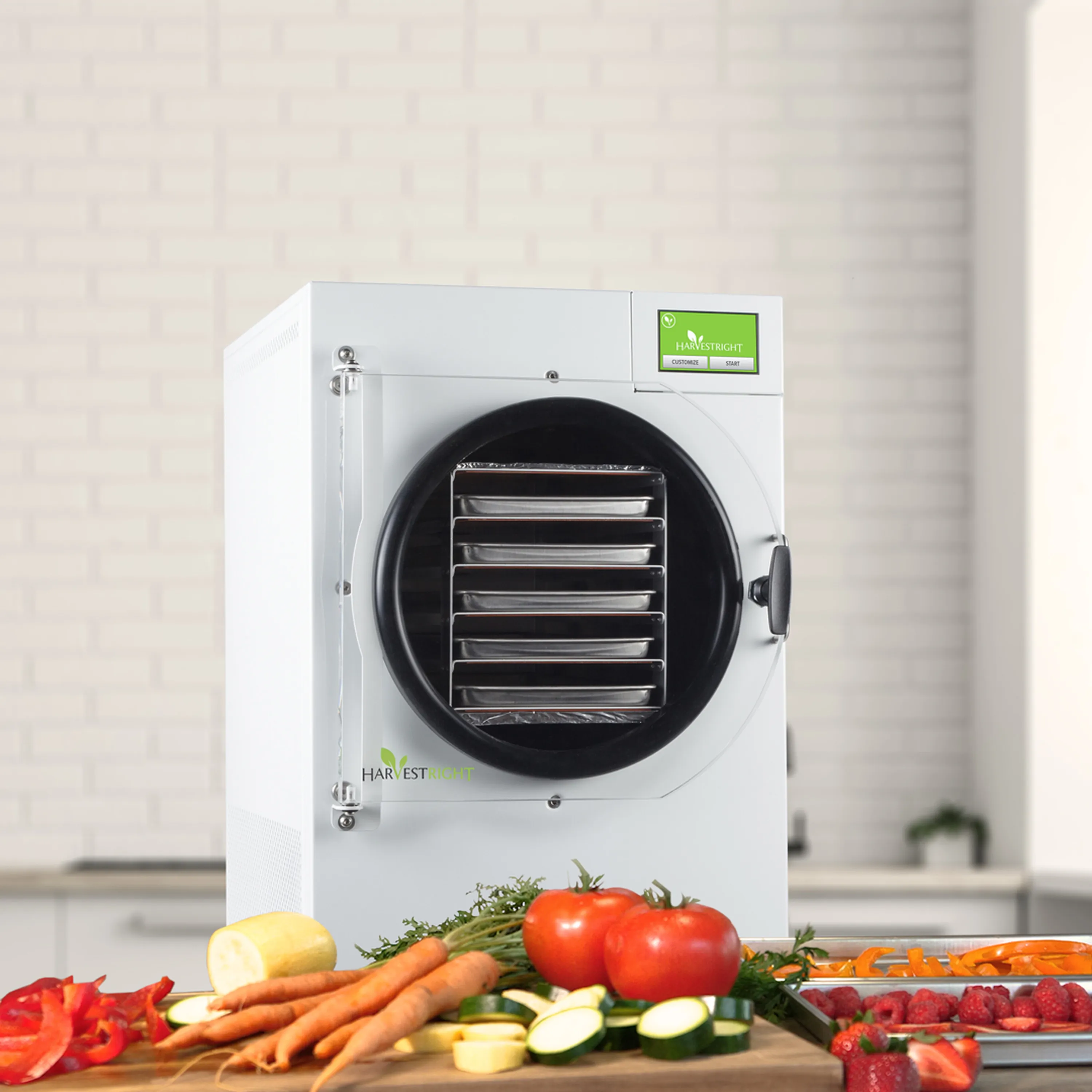 Harvest Right Home Freeze Dryer with Oil Free Pump, 5 Tray & Mylar Starter Kit in White, Medium (N-HRFDMWH-PP, SP-GW11060) - Image 3