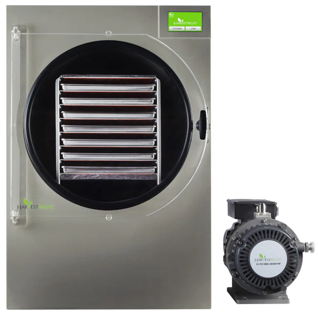 Harvest Right Home Freeze Dryer with with Oil Free Pump, 7 Tray & Mylar Starter Kit in Stainless Steel, X-Large (N-HRFDXLSS-PP, SP-GW11060) - Image 2