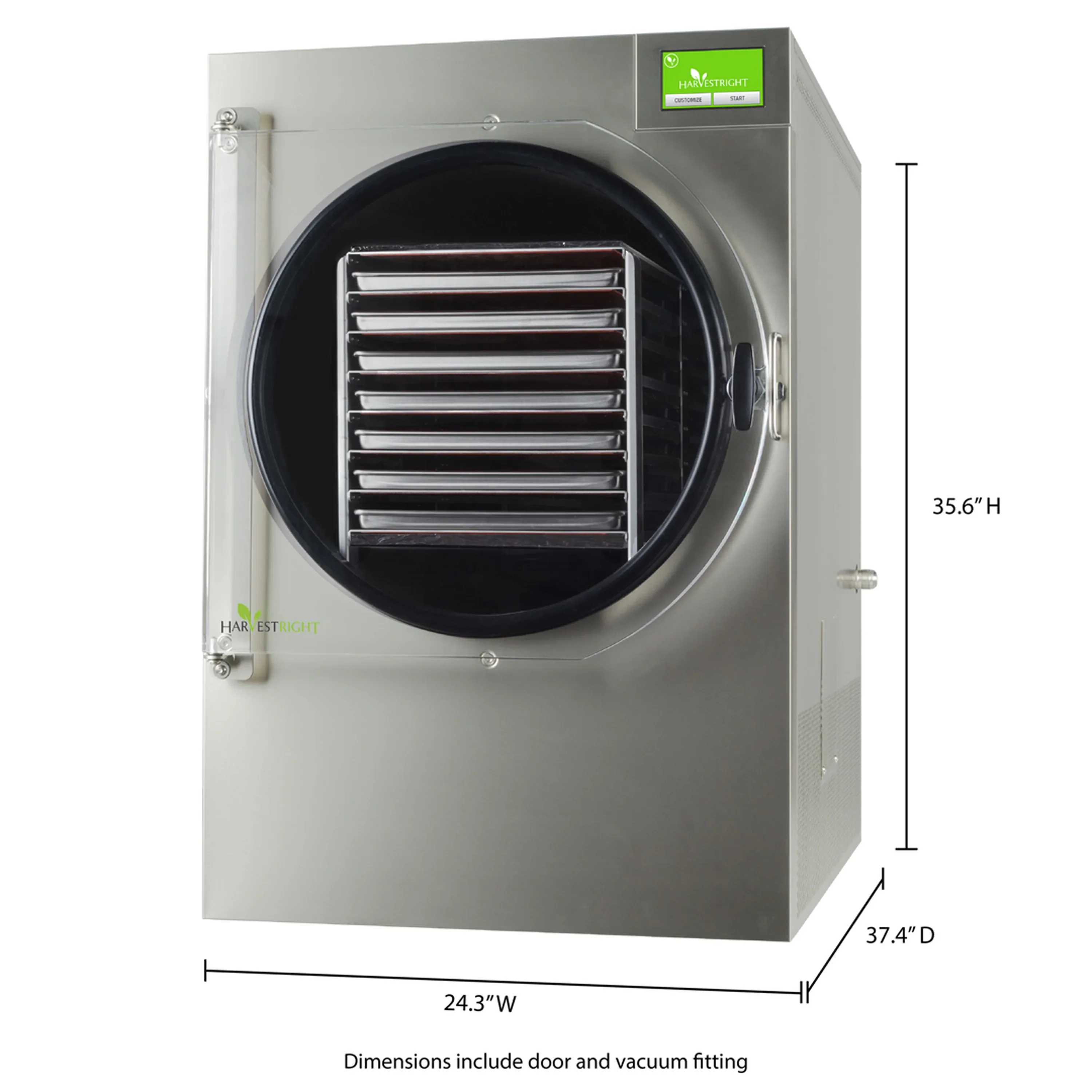 Harvest Right Home Freeze Dryer with with Oil Free Pump, 7 Tray & Mylar Starter Kit in Stainless Steel, X-Large (N-HRFDXLSS-PP, SP-GW11060) - Image 27
