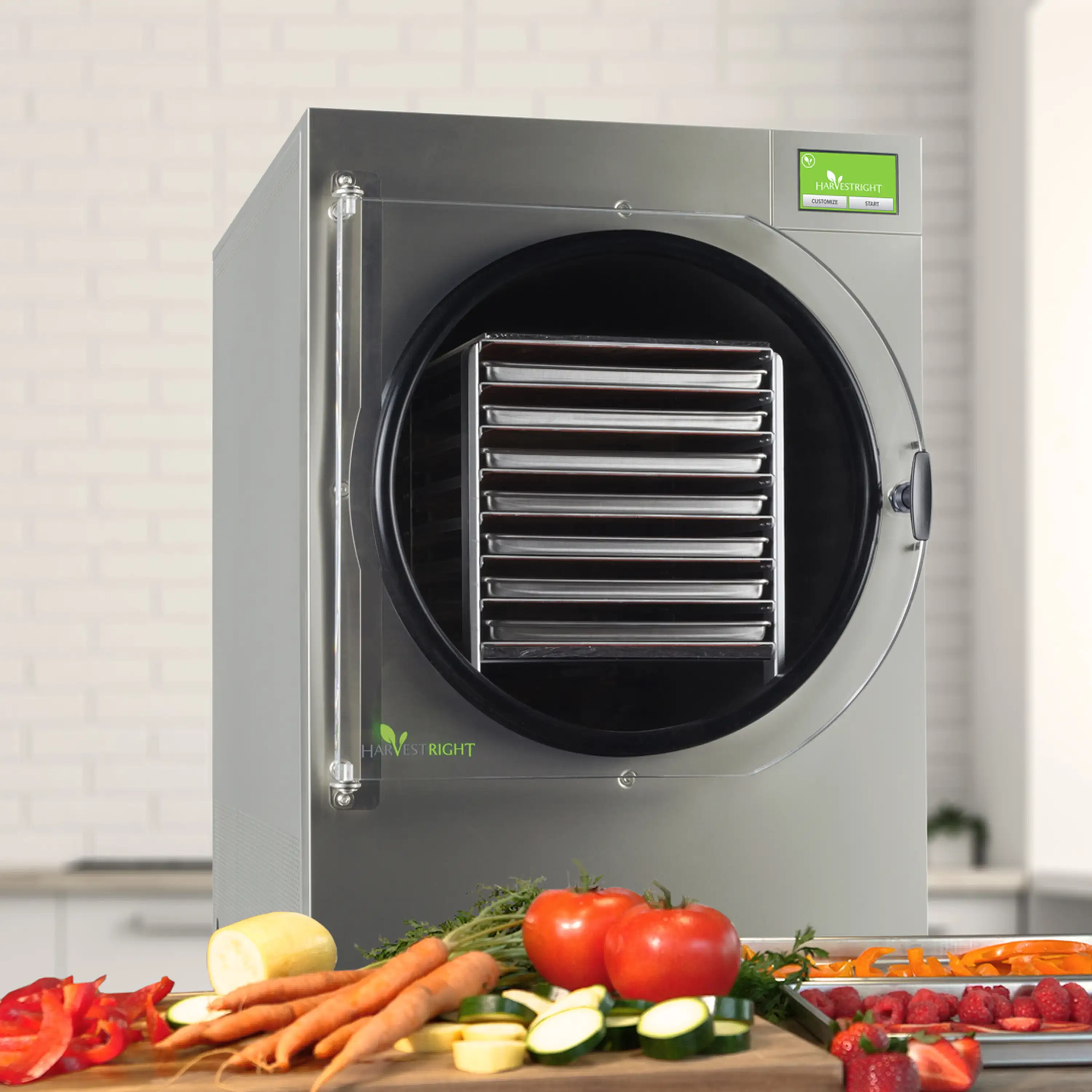 Harvest Right Home Freeze Dryer with with Oil Free Pump, 7 Tray & Mylar Starter Kit in Stainless Steel, X-Large (N-HRFDXLSS-PP, SP-GW11060) - Image 3