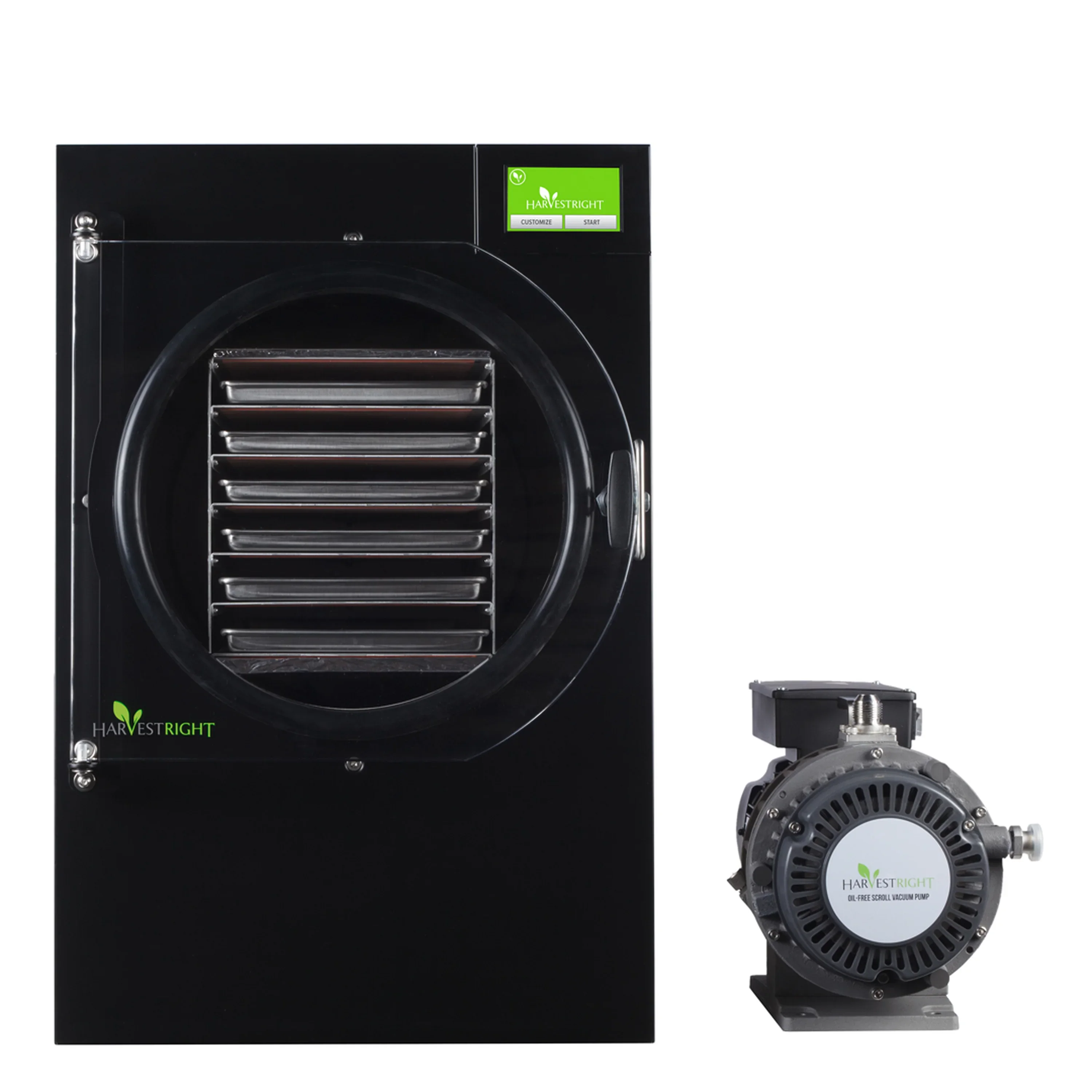 Harvest Right Home Freeze Dyer with with Oil Free Pump, 6 Tray & Mylar Starter Kit in Black, Large (N-HRFDLBK-PP, SP-GW11060) - Image 2