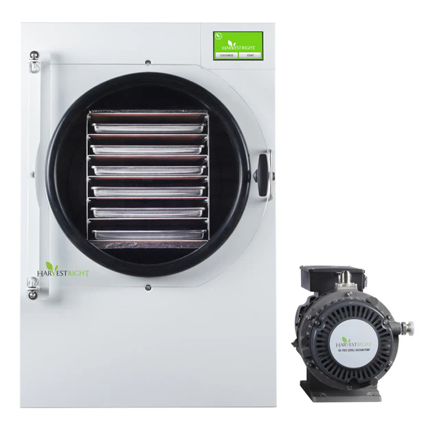 Harvest Right Home Freeze Dyer with Oil Free Pump, 6 Tray & Mylar Starter Kit in White, Large (N-HRFDLWH-PP, SP-GW11060) - Image 2