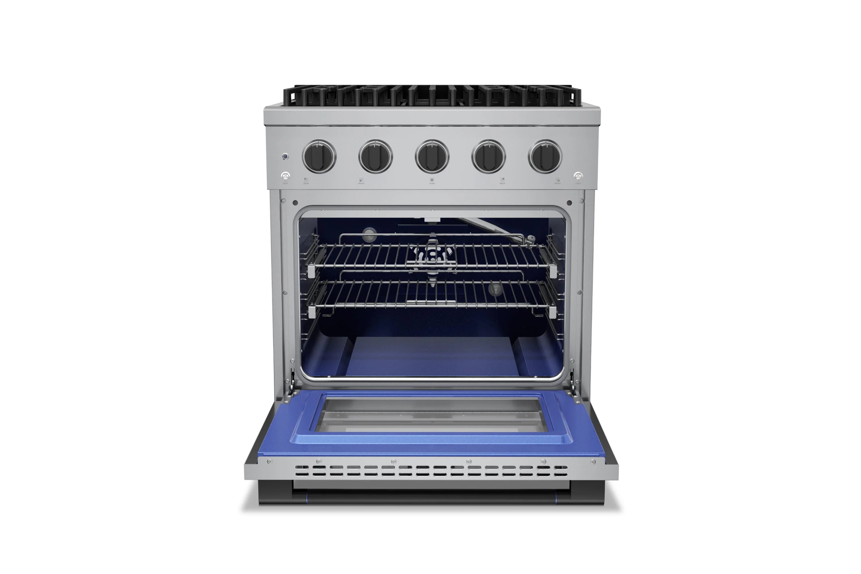 Hauslane HausPro Series 30-Inch Gas or Dual Fuel Range with 4 Burners and Convection Oven in Stainless Steel - Image 13