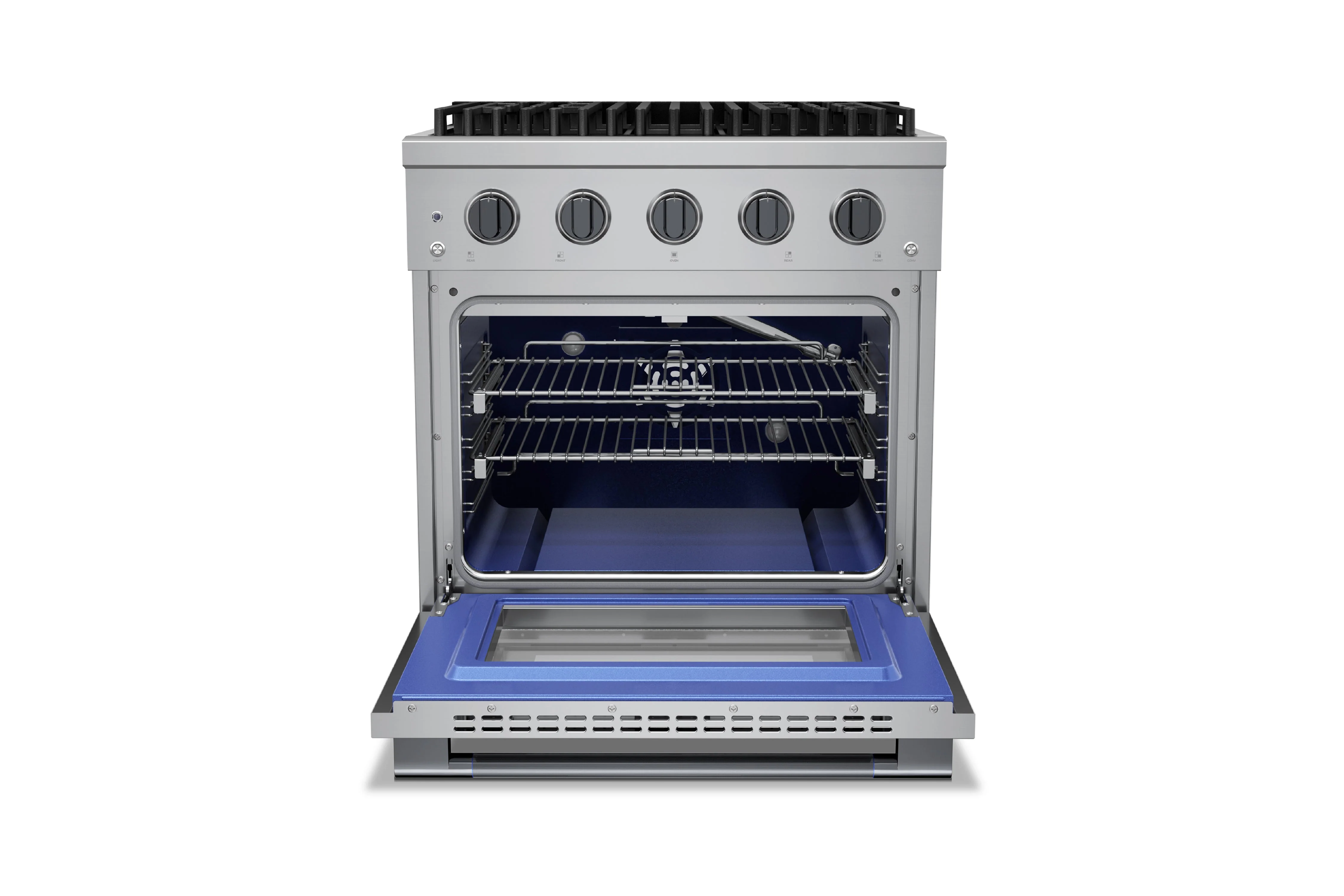 Hauslane HausPro Series 30-Inch Gas or Dual Fuel Range with 4 Burners and Convection Oven in Stainless Steel - Image 19