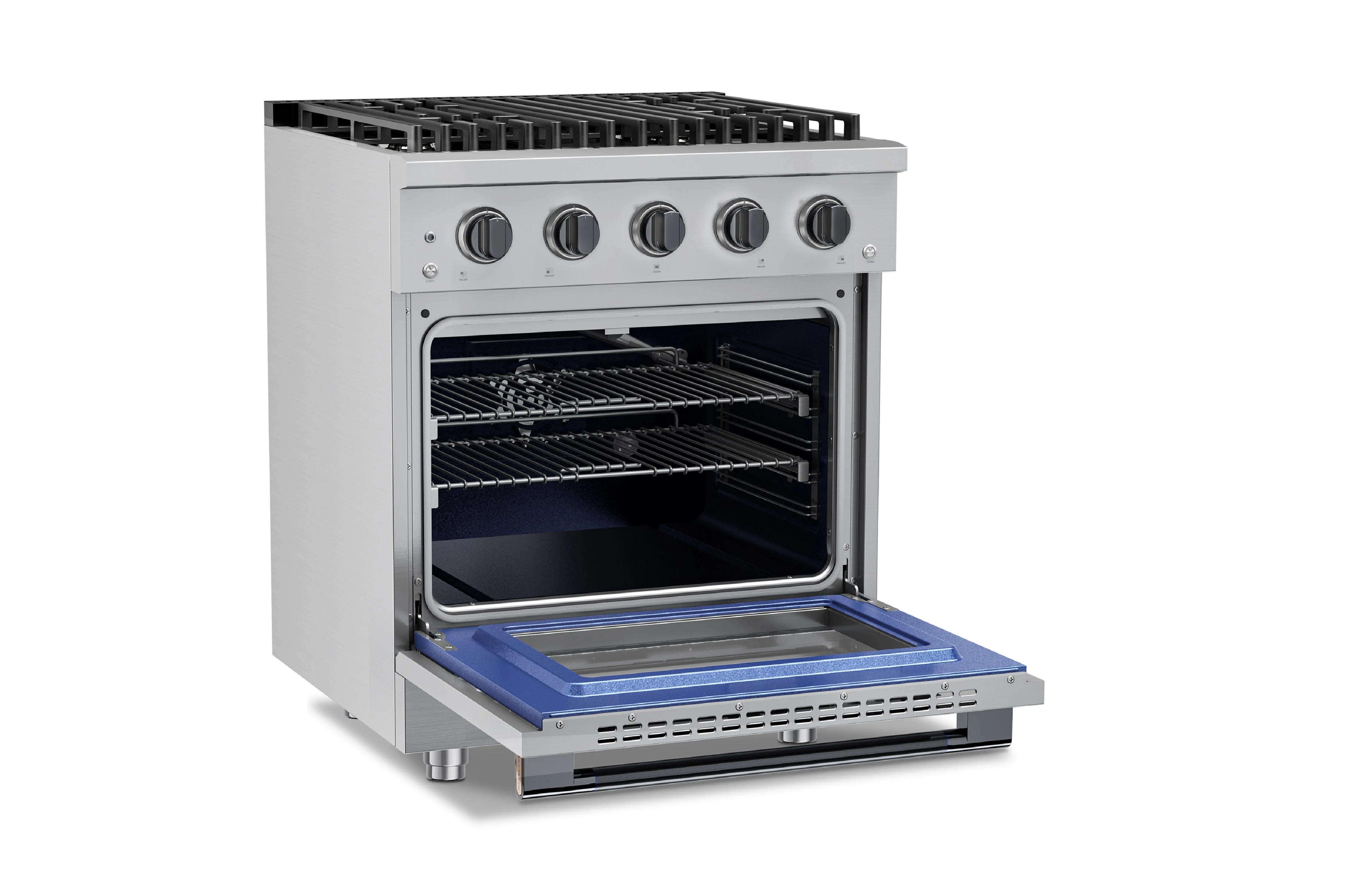 Hauslane HausPro Series 30-Inch Gas or Dual Fuel Range with 4 Burners and Convection Oven in Stainless Steel - Image 21