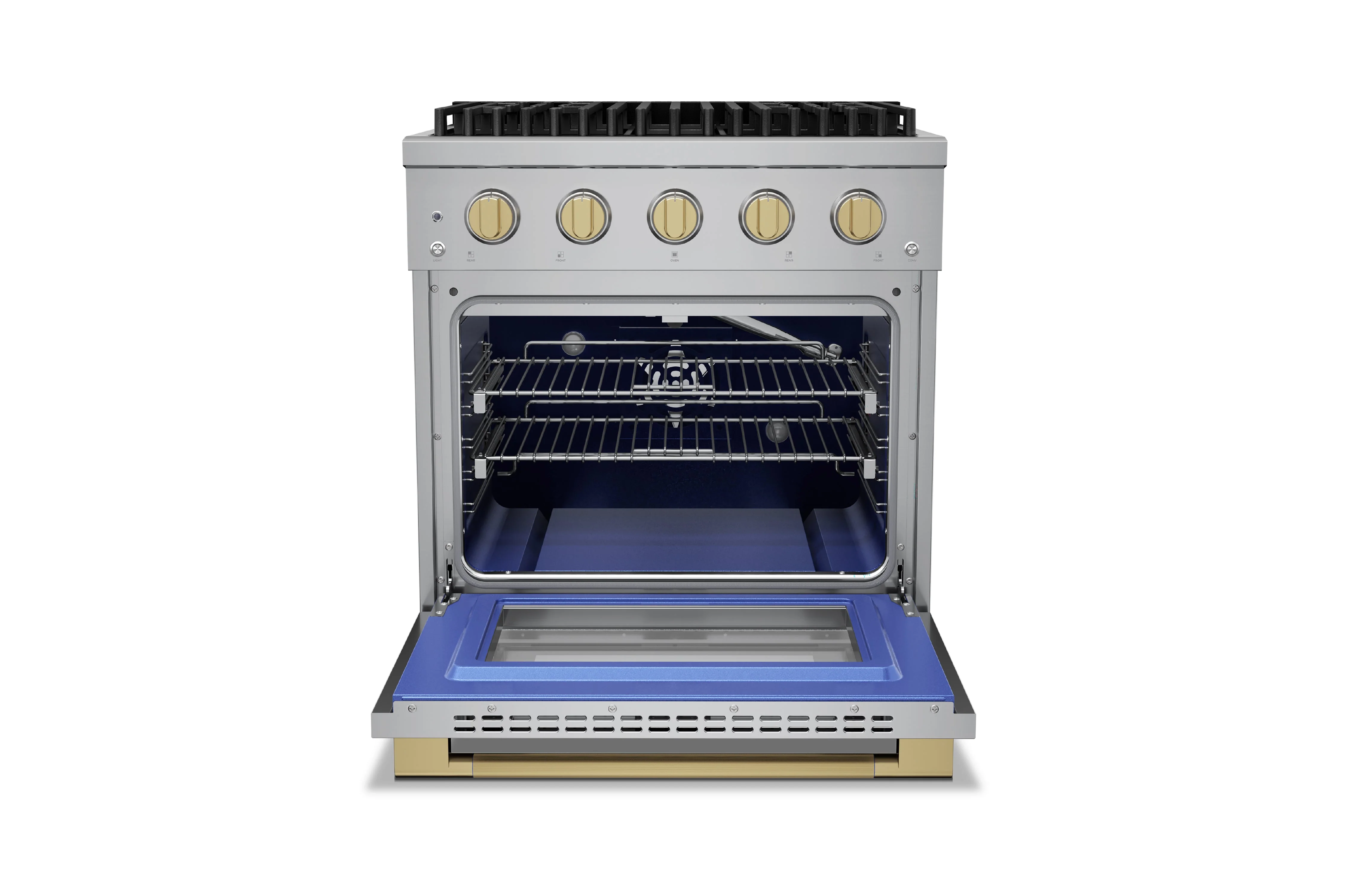 Hauslane HausPro Series 30-Inch Gas or Dual Fuel Range with 4 Burners and Convection Oven in Stainless Steel - Image 25