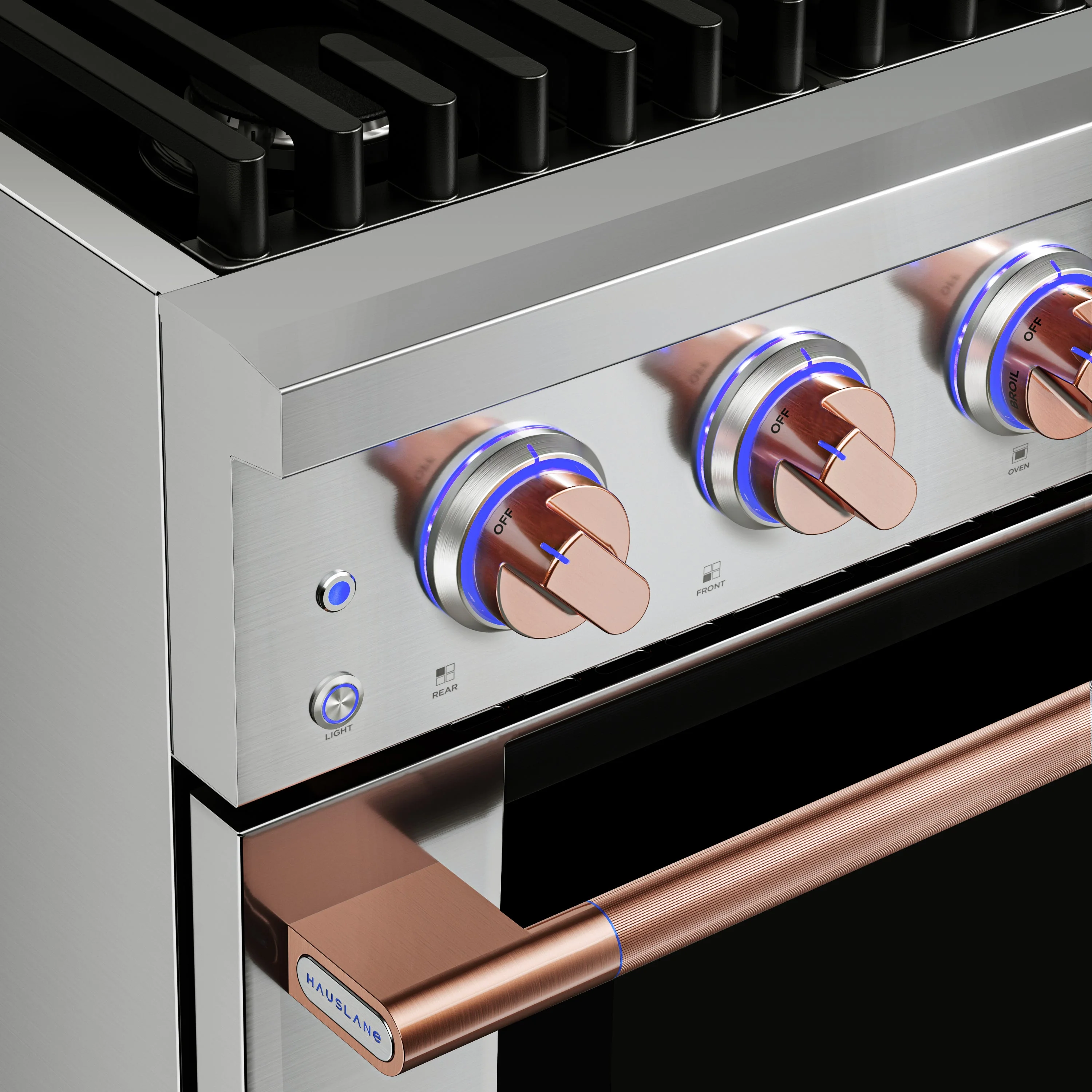 Hauslane HausPro Series 30-Inch Gas or Dual Fuel Range with 4 Burners and Convection Oven in Stainless Steel - Image 35