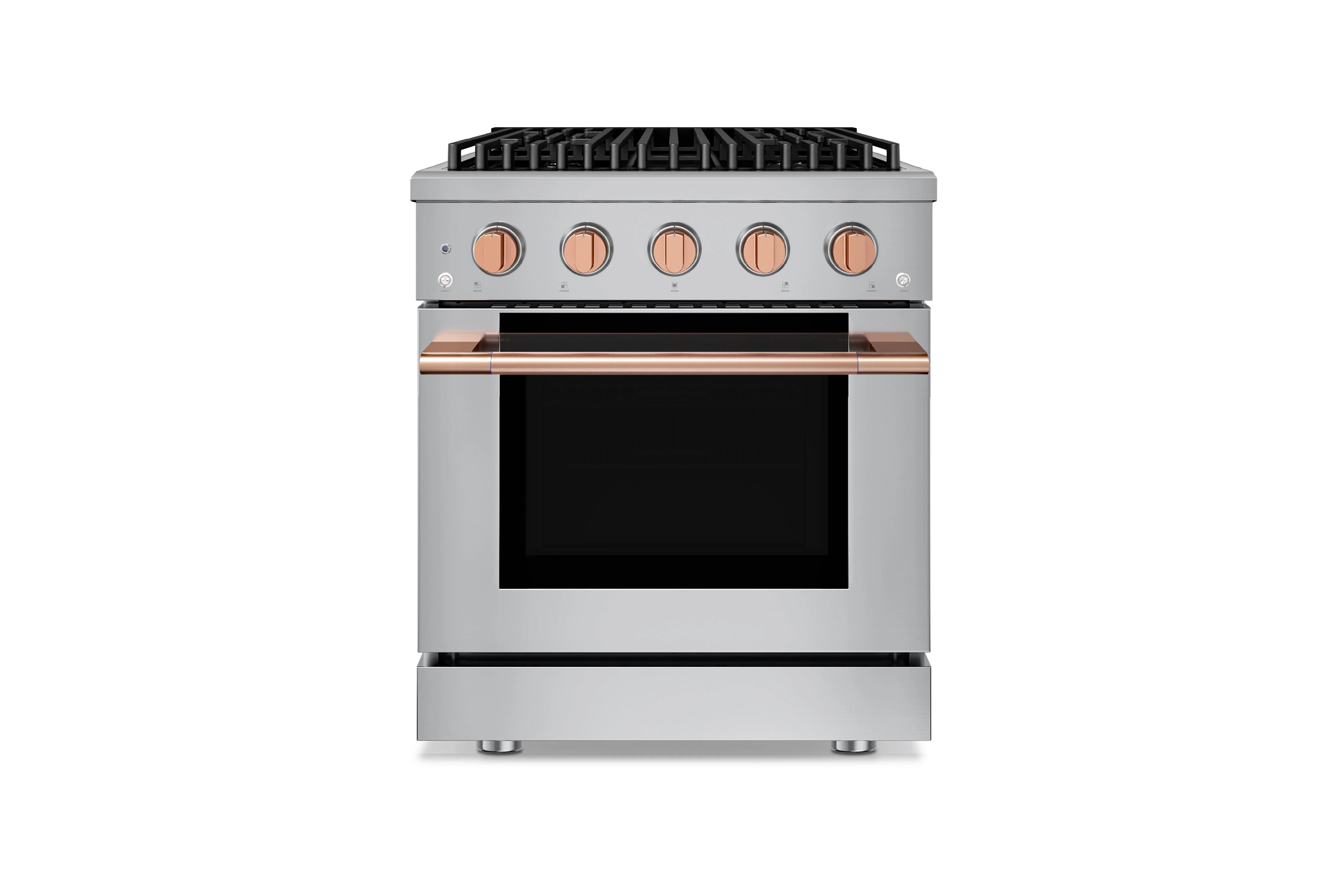 Hauslane HausPro Series 30-Inch Gas or Dual Fuel Range with 4 Burners and Convection Oven in Stainless Steel - Image 5