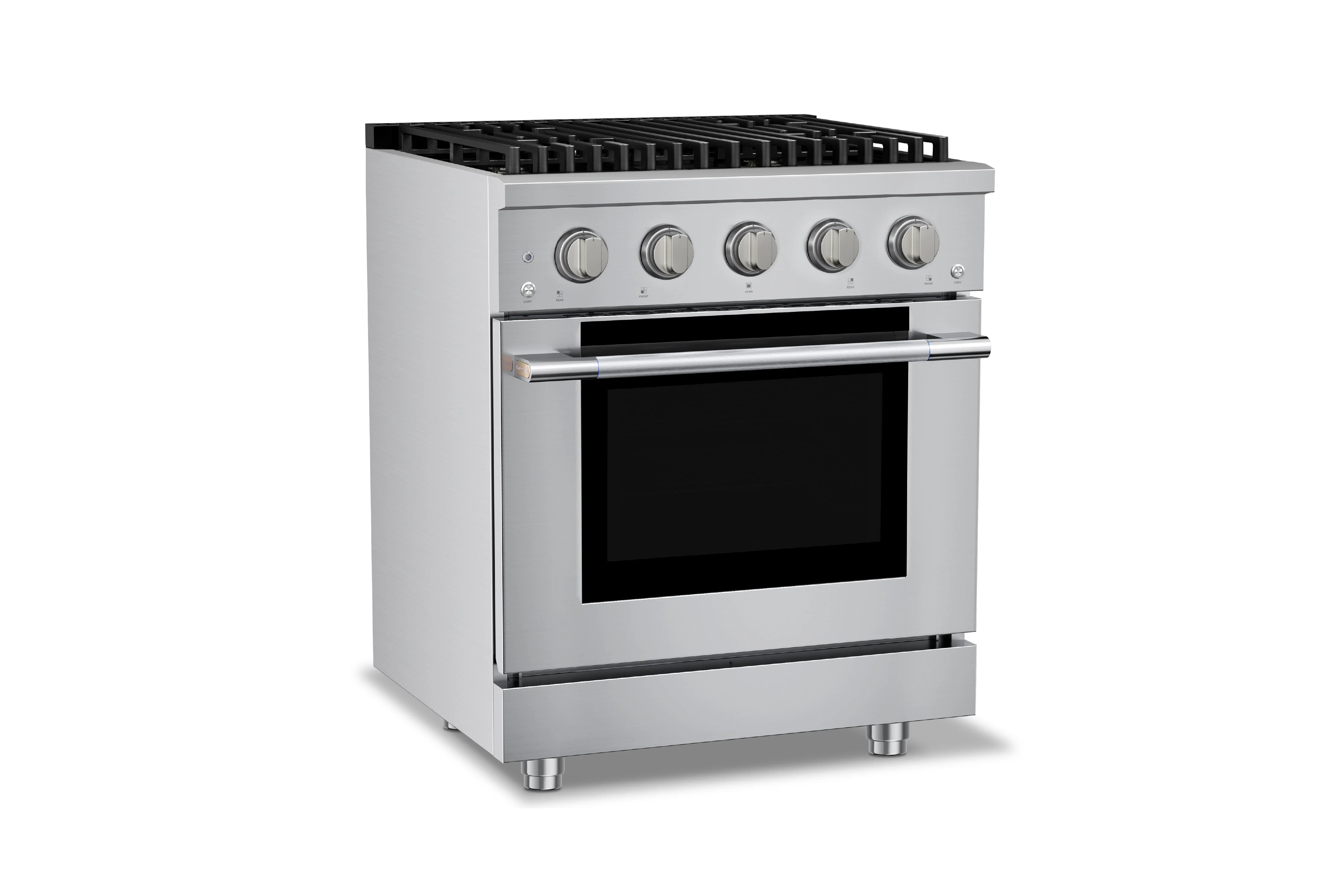 Hauslane HausPro Series 30-Inch Gas or Dual Fuel Range with 4 Burners and Convection Oven in Stainless Steel - Image 8