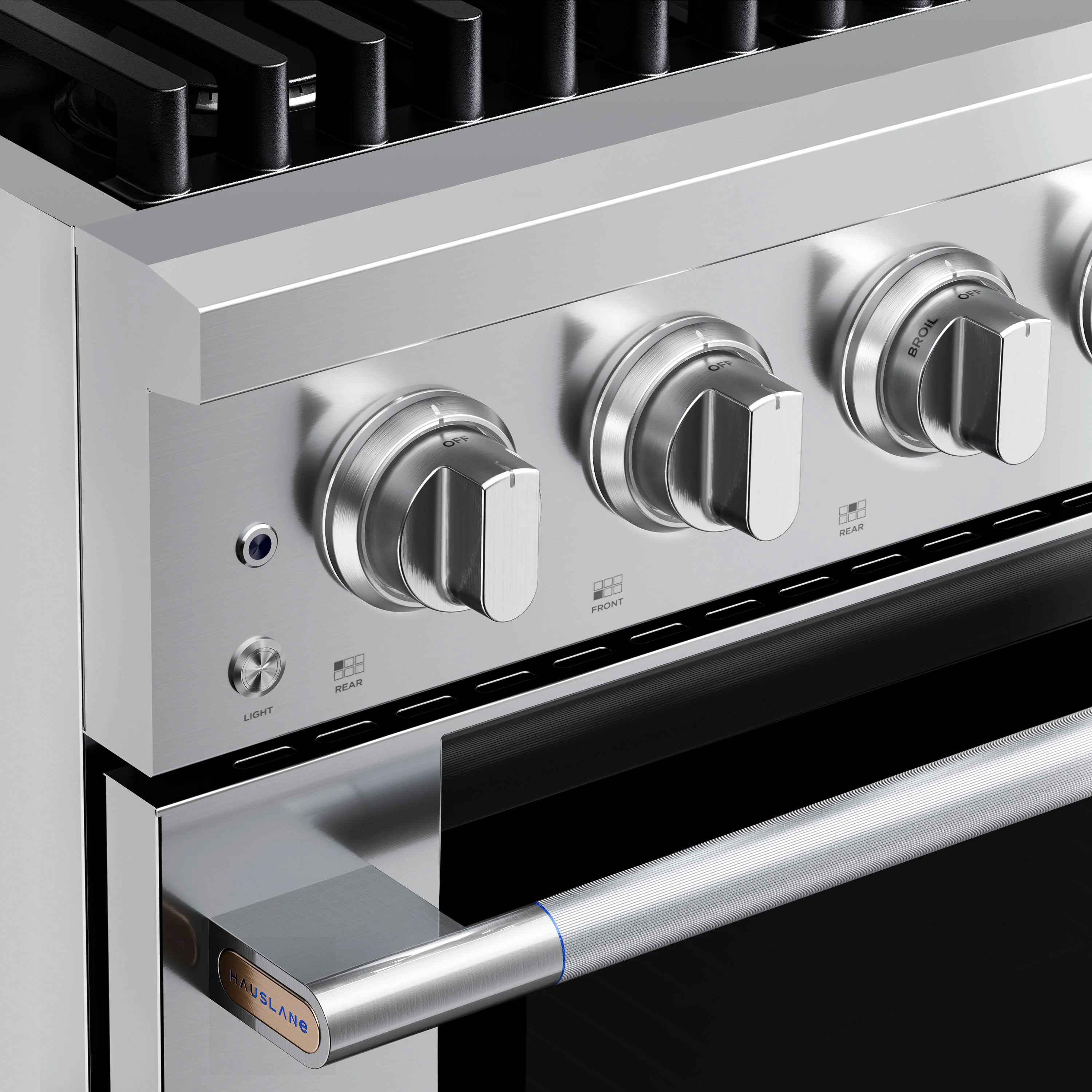 Hauslane HausPro Series 36-Inch Gas or Dual Fuel Range with 6 Burners and Convection Oven in Stainless Steel - Image 11