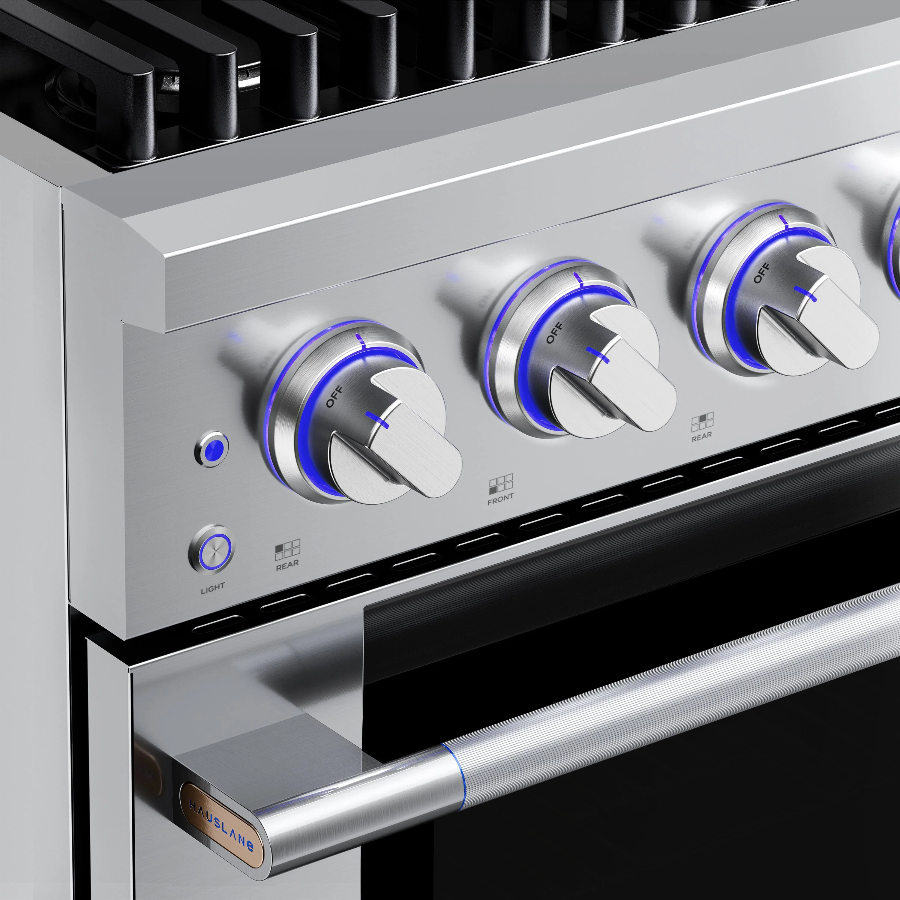 Hauslane HausPro Series 36-Inch Gas or Dual Fuel Range with 6 Burners and Convection Oven in Stainless Steel - Image 12