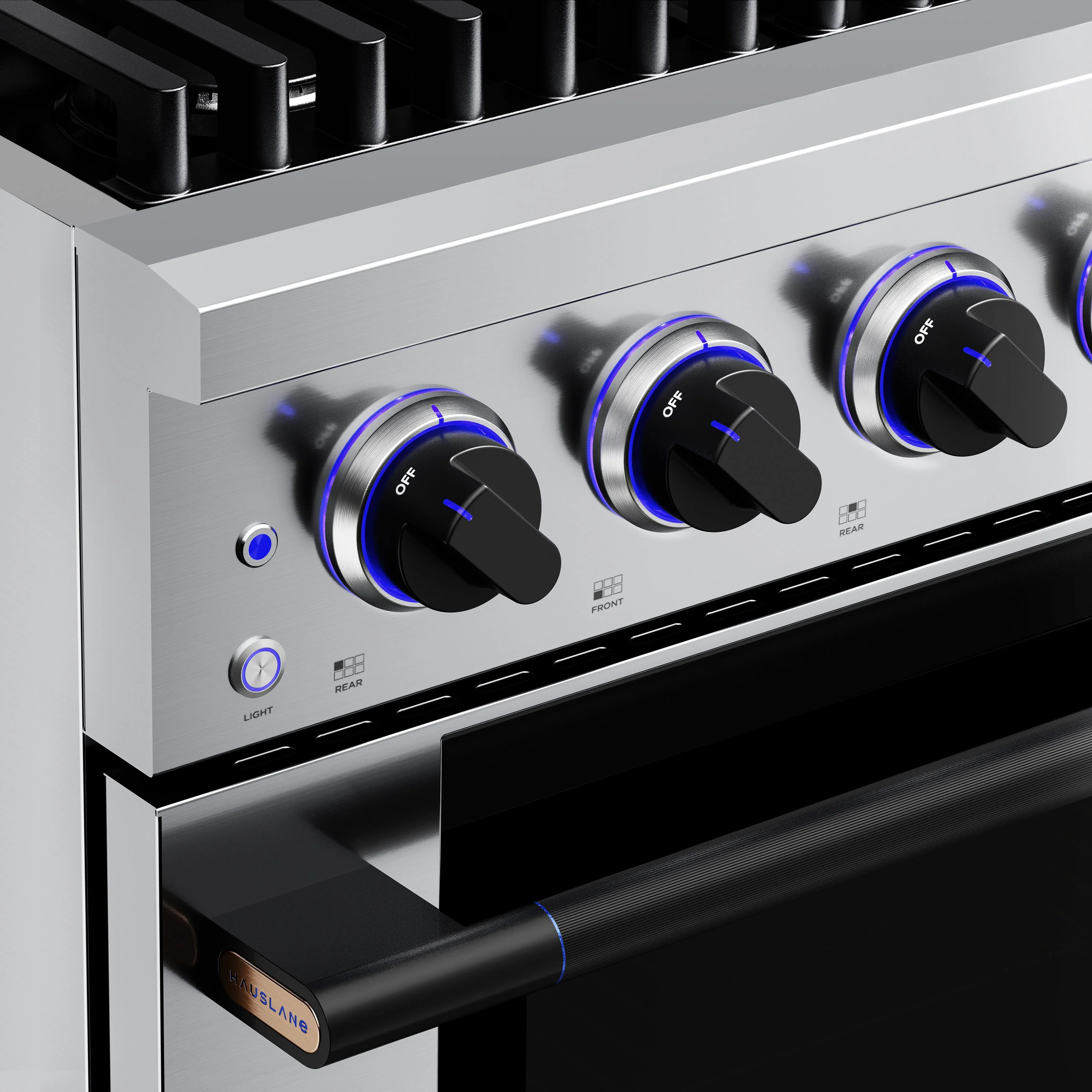 Hauslane HausPro Series 36-Inch Gas or Dual Fuel Range with 6 Burners and Convection Oven in Stainless Steel - Image 18