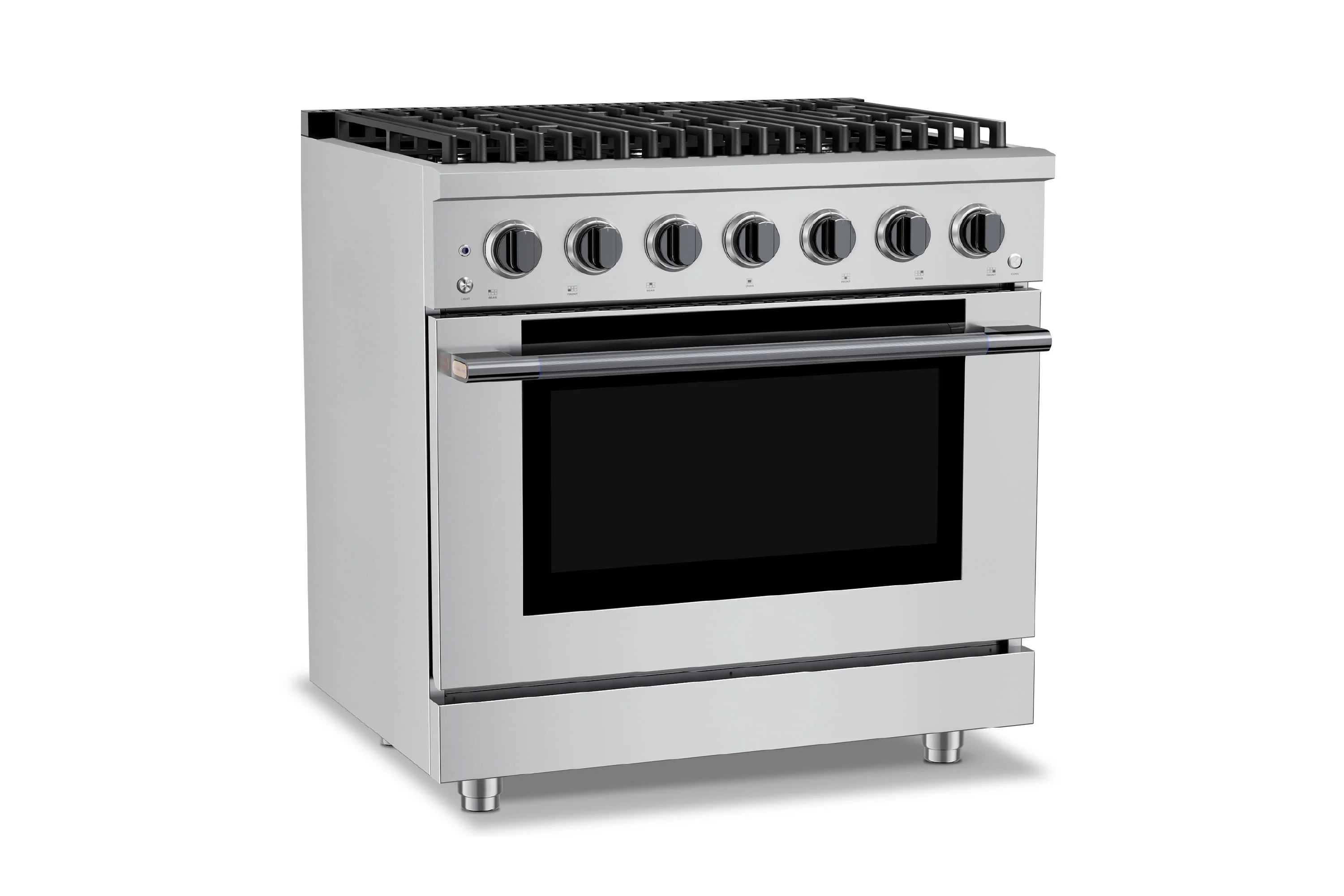 Hauslane HausPro Series 36-Inch Gas or Dual Fuel Range with 6 Burners and Convection Oven in Stainless Steel - Image 21