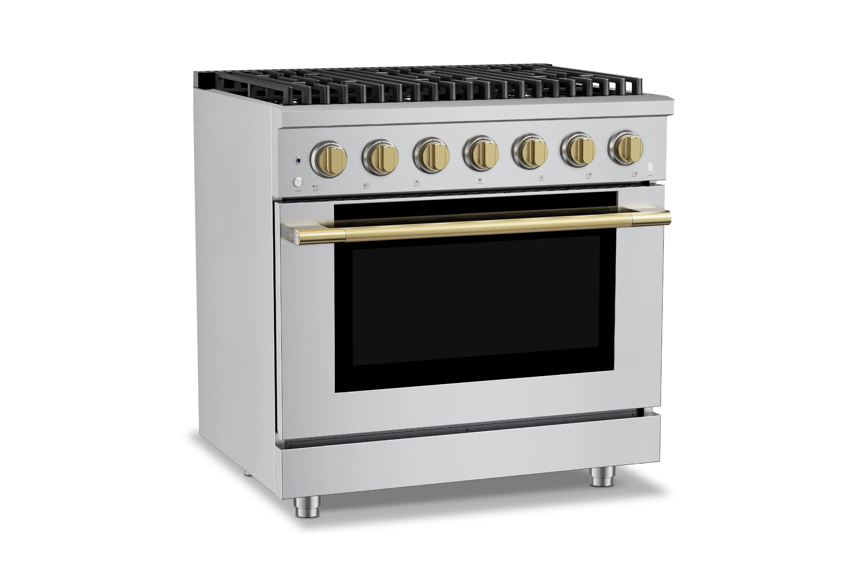 Hauslane HausPro Series 36-Inch Gas or Dual Fuel Range with 6 Burners and Convection Oven in Stainless Steel - Image 27