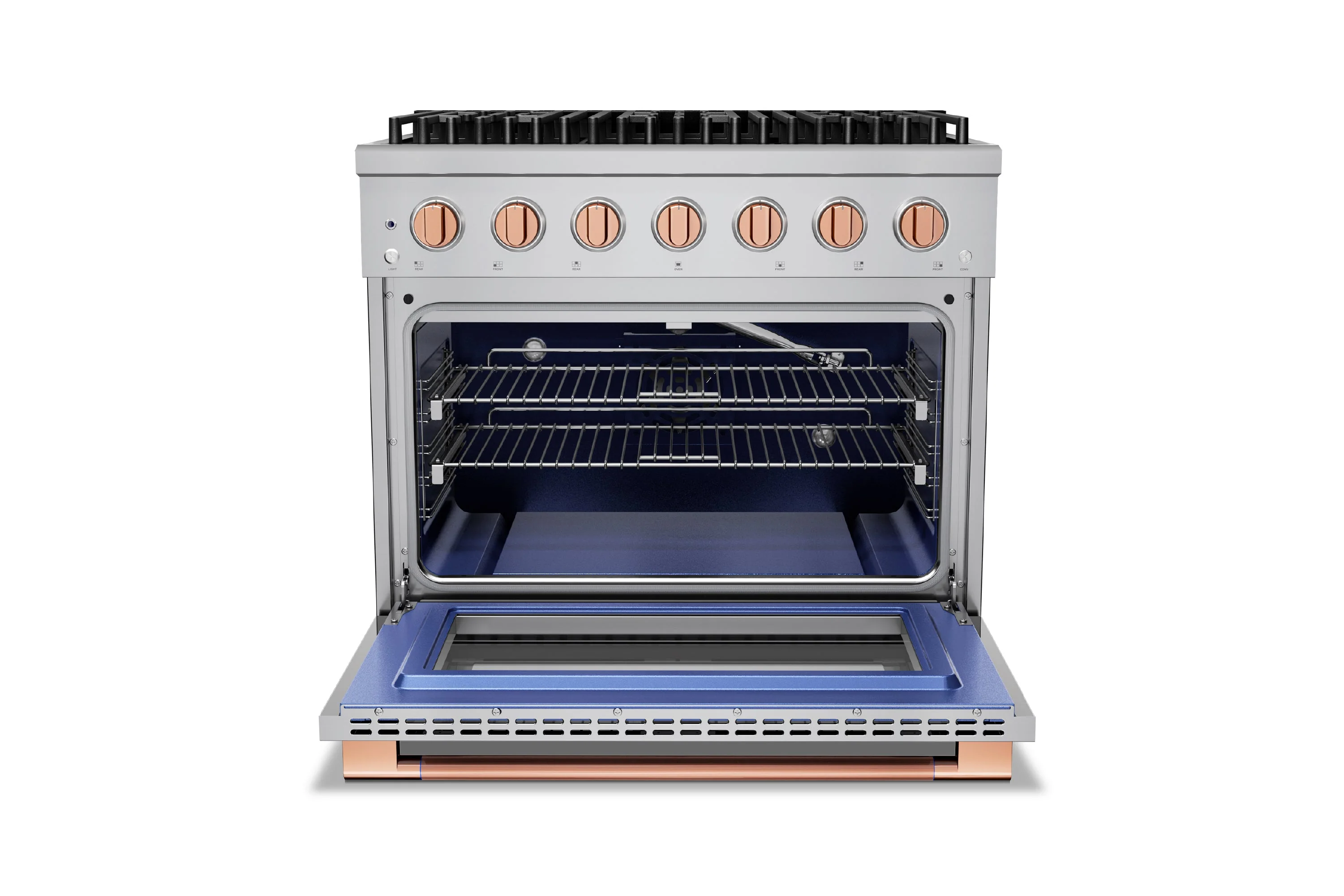 Hauslane HausPro Series 36-Inch Gas or Dual Fuel Range with 6 Burners and Convection Oven in Stainless Steel - Image 32