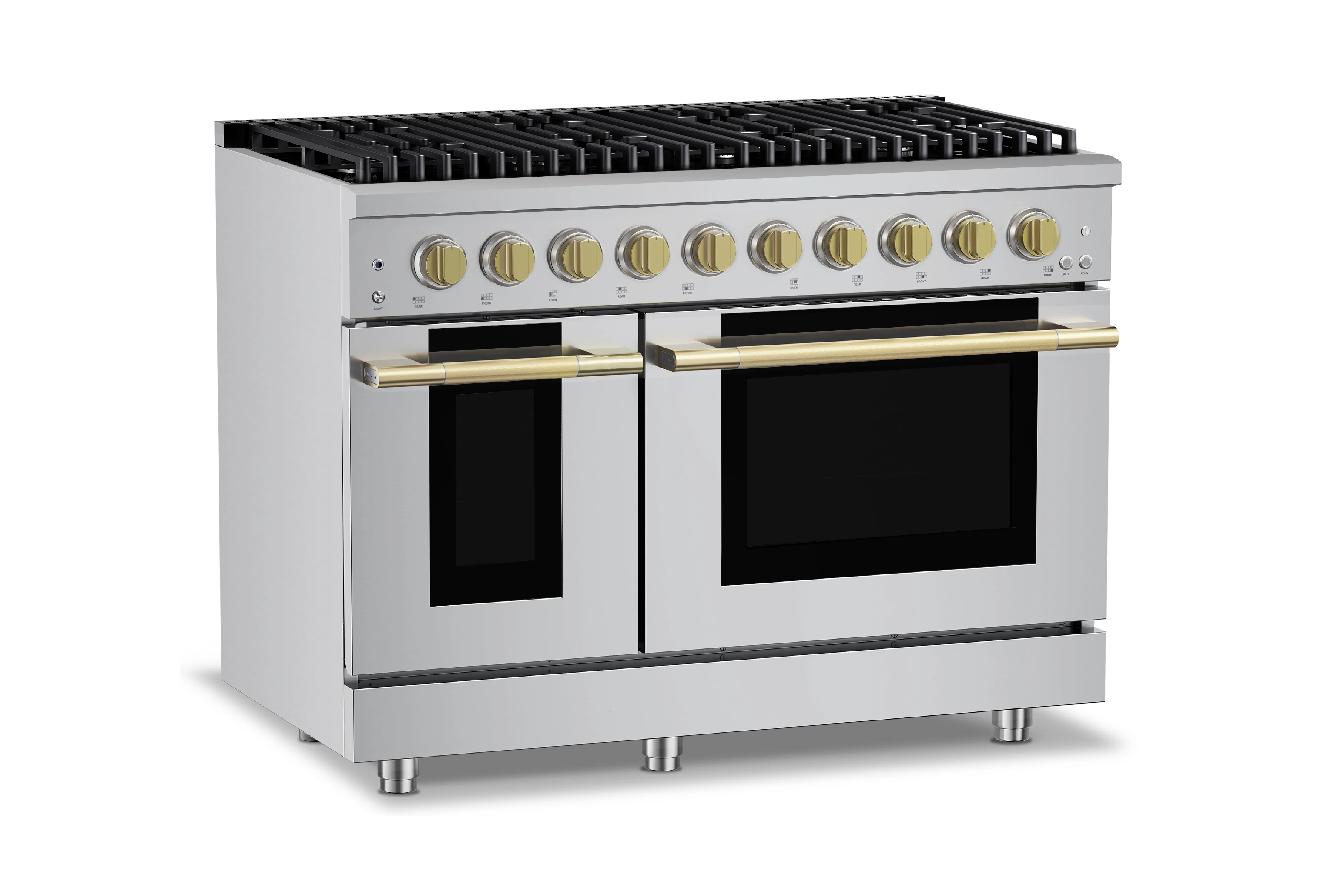 Hauslane HausPro Series 48-Inch Gas or Dual Fuel Range with 8 Burners and Convection Oven in Stainless Steel - Image 26