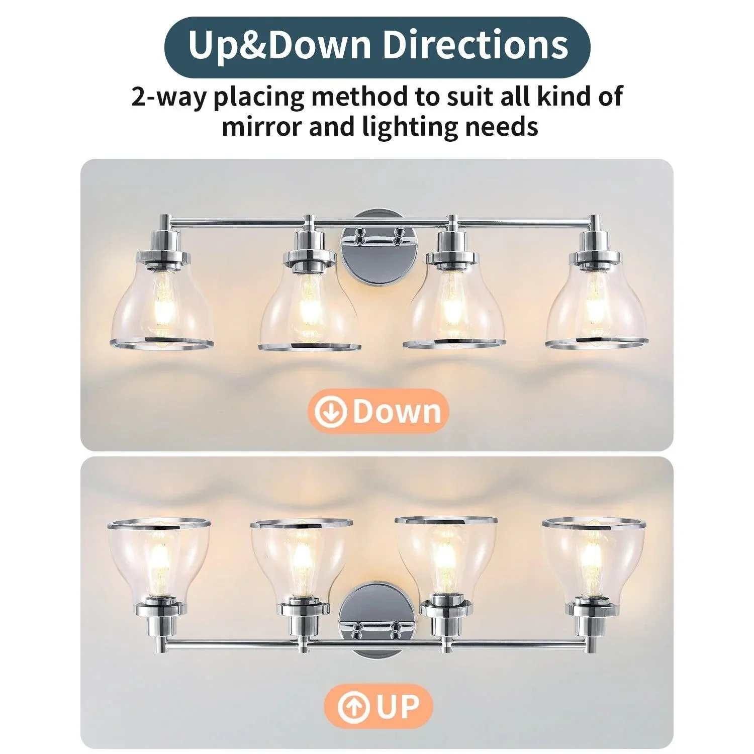 Parrot Uncle Hermosa Modern 4-Light Bathroom Vanity Light - Image 15