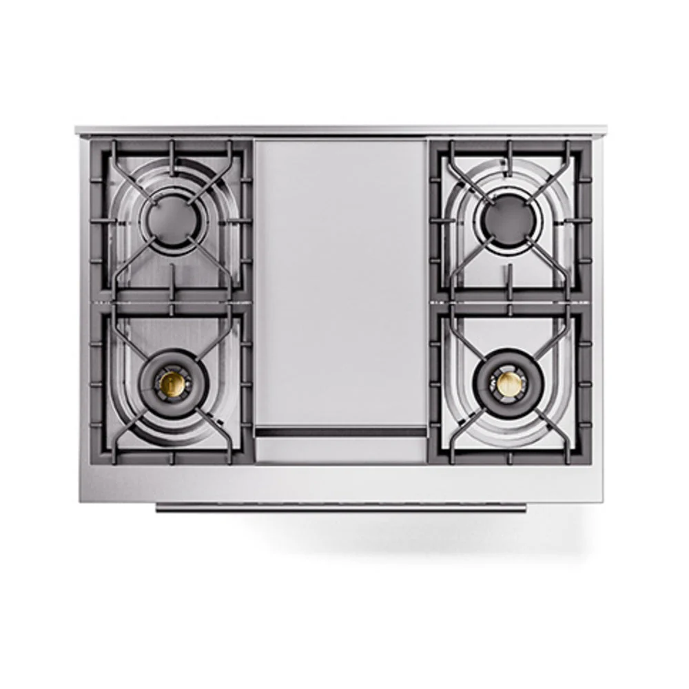 ILVE 36-Inch Professional Plus II Natural Gas Dual Fuel Range with 6 Burners and Solid Door Oven in RAL (UP36FQMPRA) - Image 3