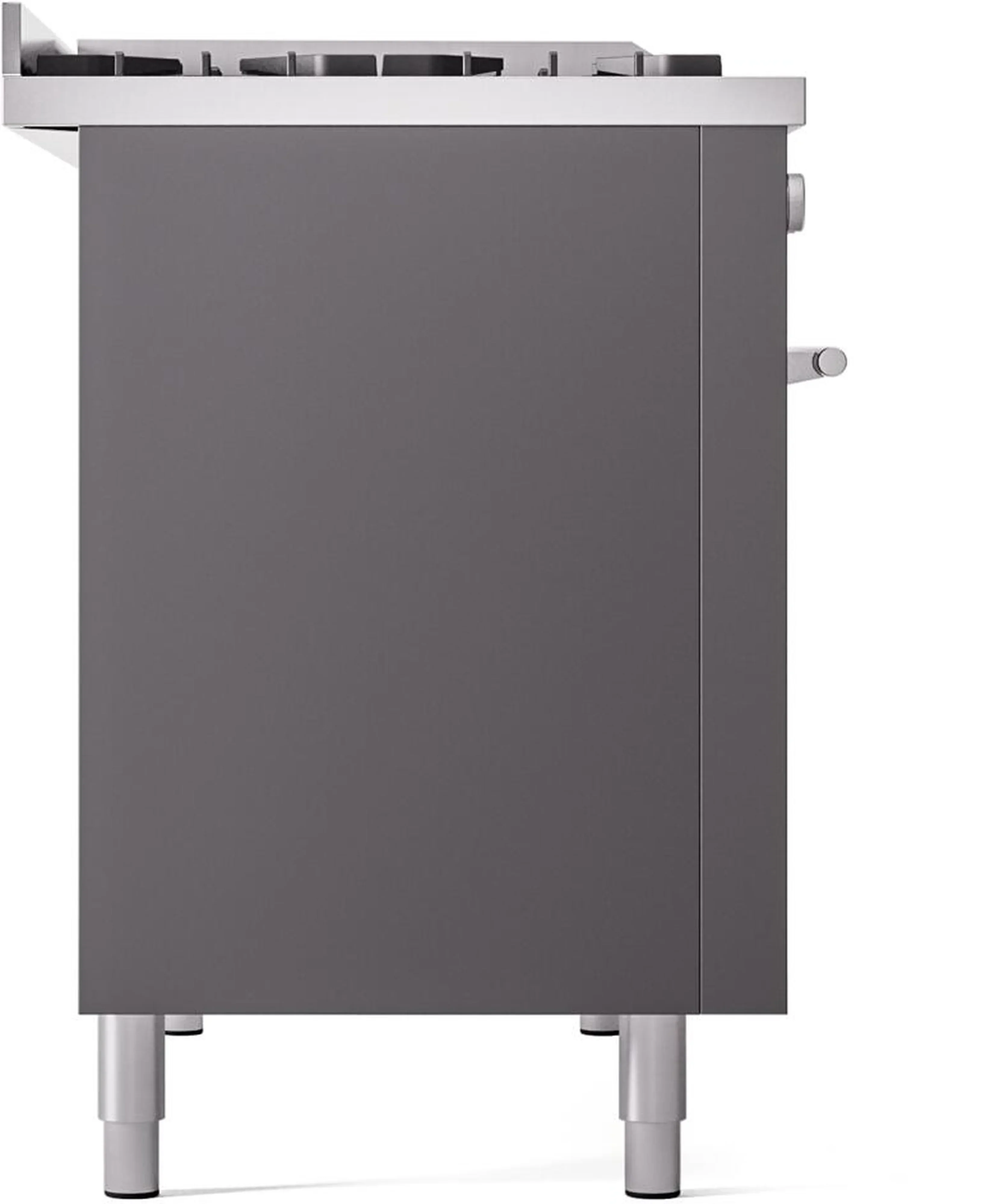 ILVE 48-Inch Professional Plus II Freestanding Natural Gas Dual Fuel Range with 8 Sealed Burner in Matte Graphite (UP48FWMPMG) - Image 12