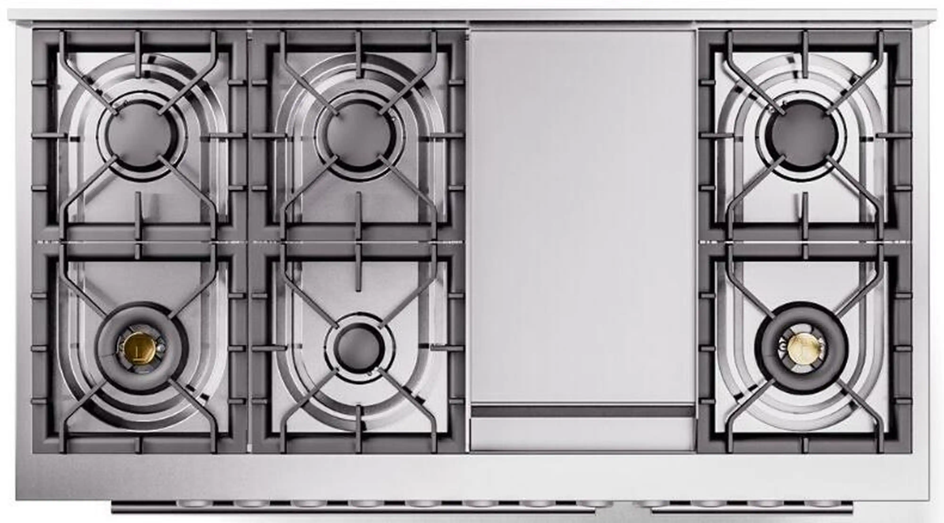 ILVE 48-Inch Professional Plus II Freestanding Natural Gas Dual Fuel Range with 8 Sealed Burner in Matte Graphite (UP48FWMPMG) - Image 7