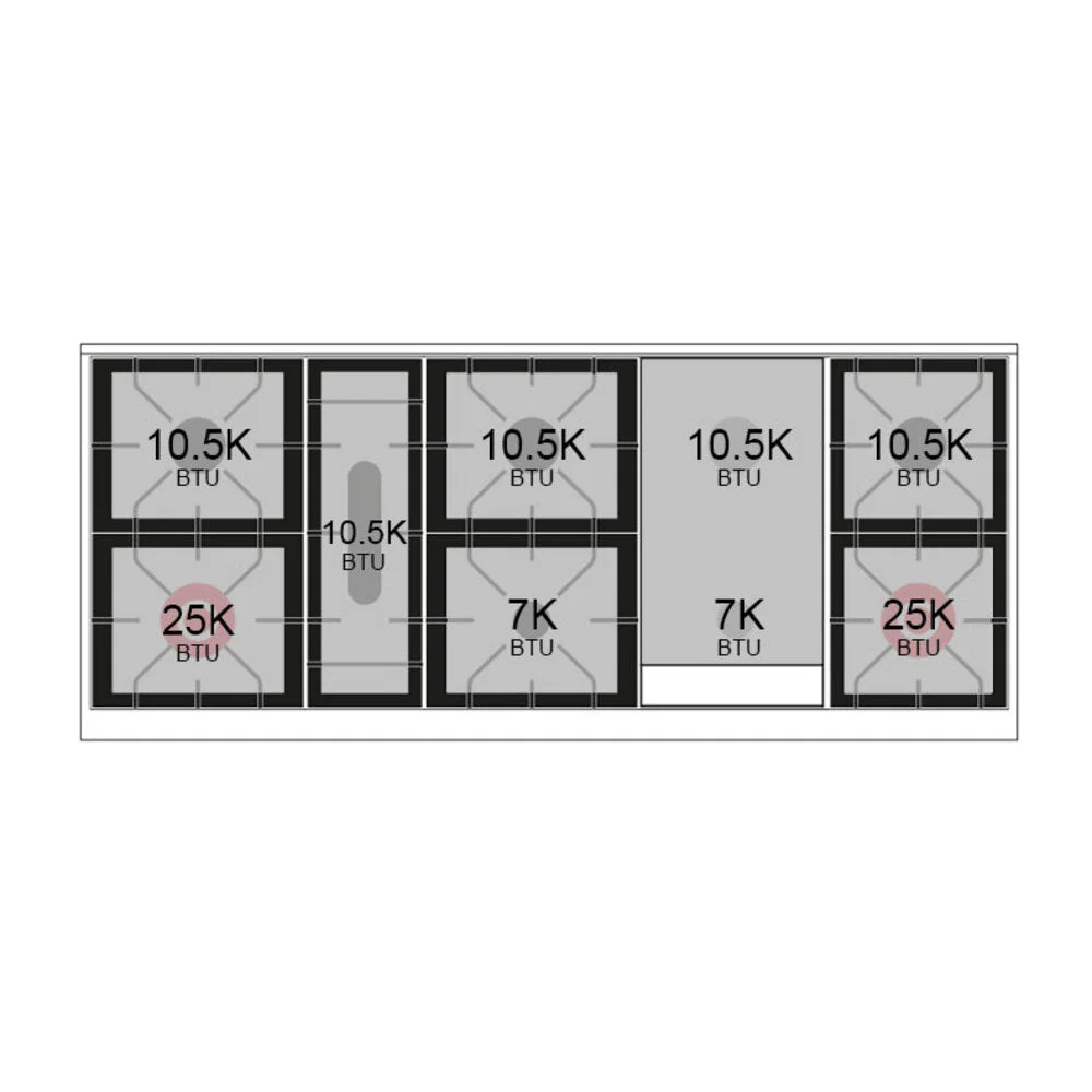 ILVE 60-Inch Nostalgie II Natural Gas Dual Fuel Range with 9 Burners, Griddle, and Solid Door Oven in Custom RAL in Bronze Trim (UP60FQNMPRAB) - Image 4