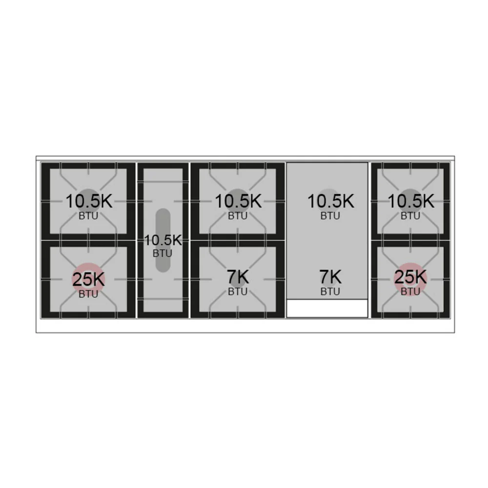 ILVE 60-inch Professional Plus II Natural Gas Dual Fuel Range with 9 Burners, Griddle, and Triple Glass Door Oven in Glossy Black (UP60FWMPBK) - Image 11