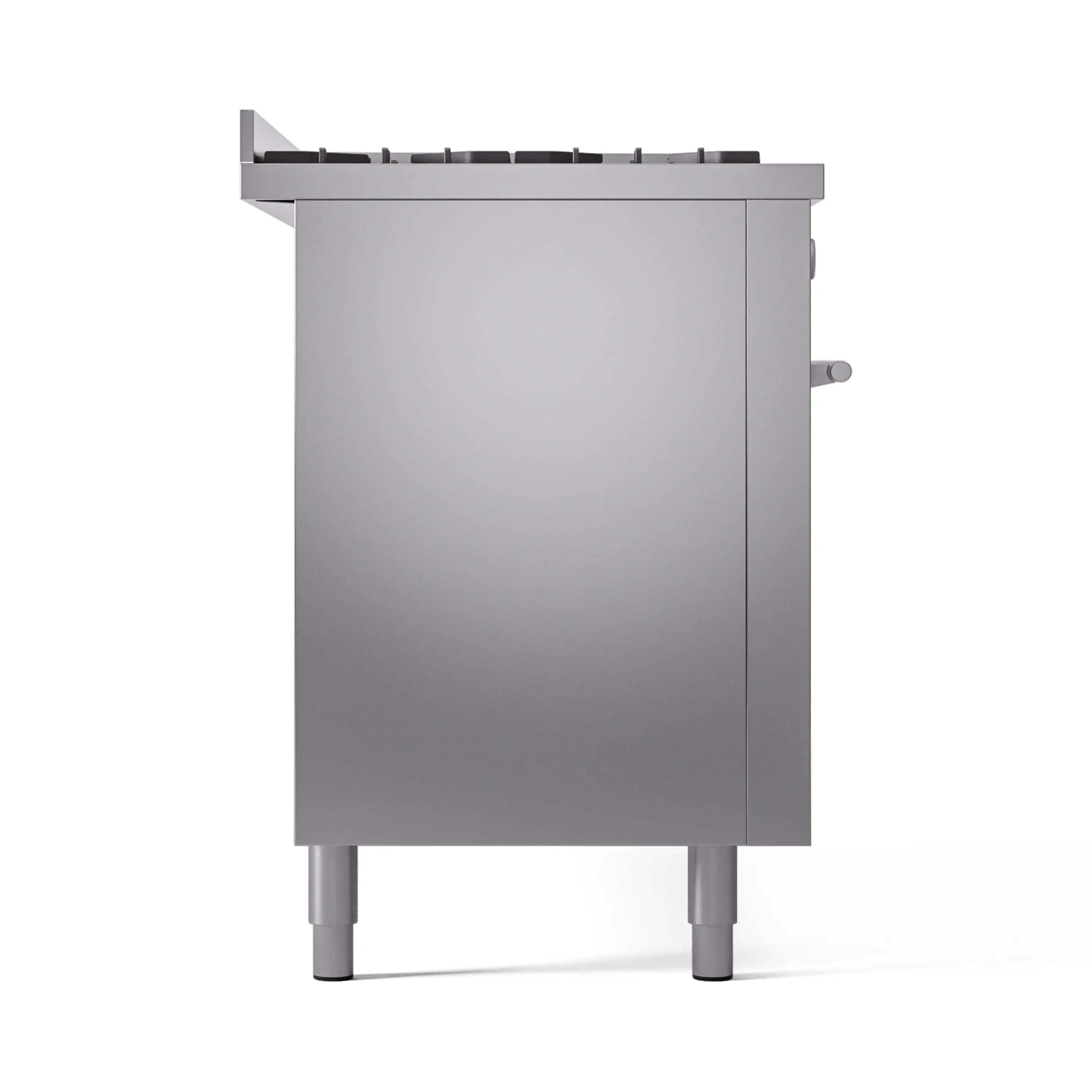 ILVE 60-inch Professional Plus II Natural Gas Dual Fuel Range with 9 Burners, Griddle, and Triple Glass Door Oven in Stainless Steel (UP60FWMPSS) - Image 10