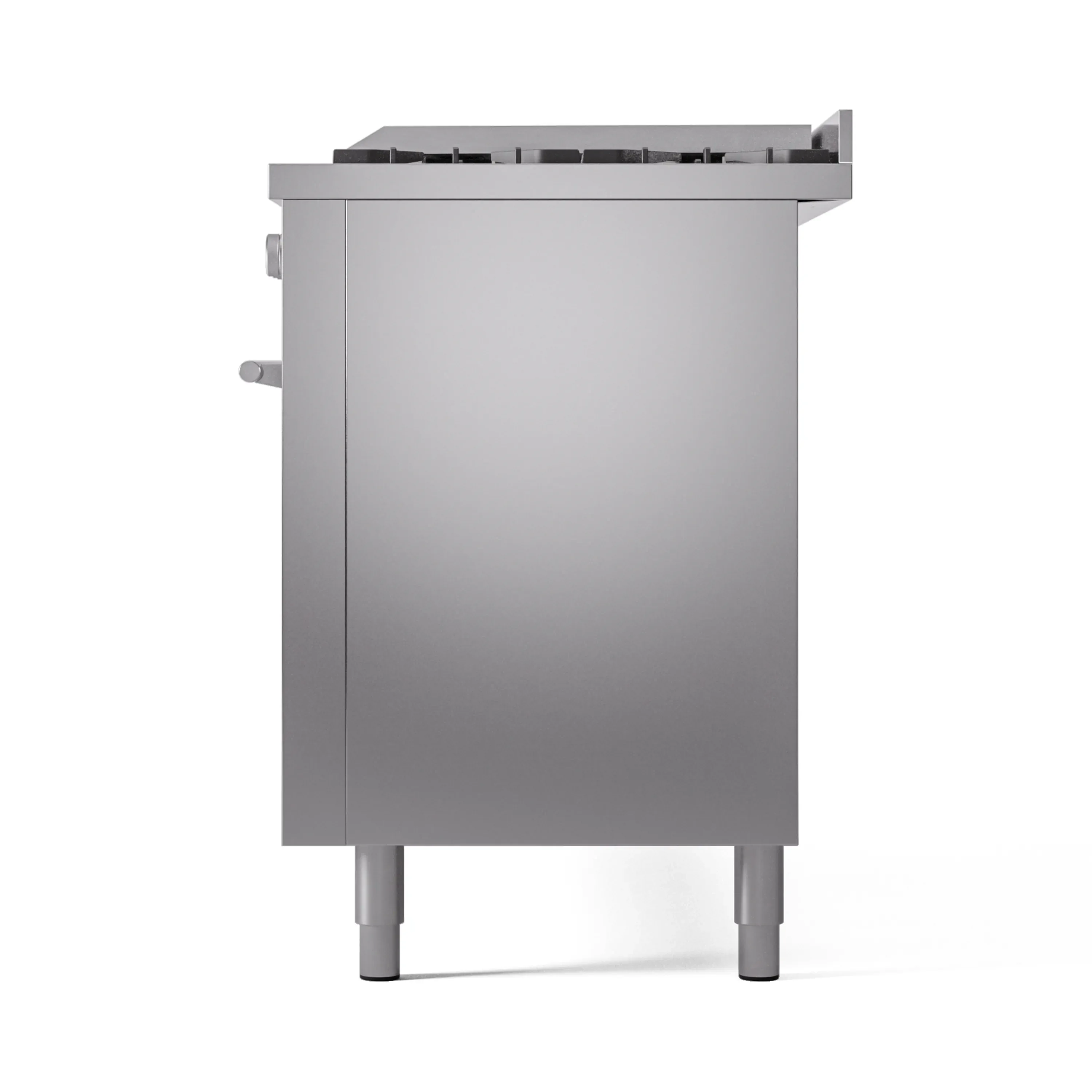 ILVE 60-inch Professional Plus II Natural Gas Dual Fuel Range with 9 Burners, Griddle, and Triple Glass Door Oven in Stainless Steel (UP60FWMPSS) - Image 9