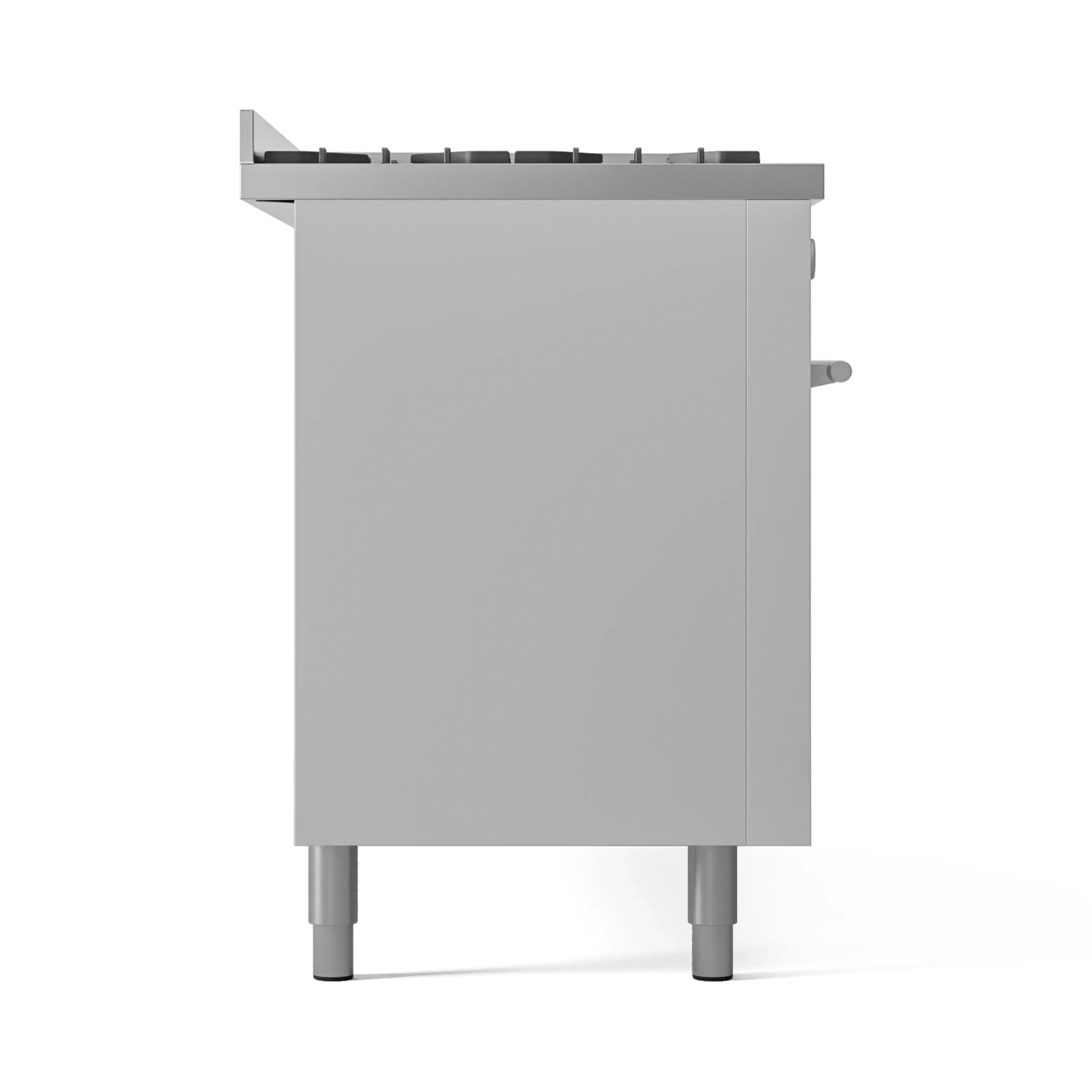 ILVE 60-inch Professional Plus II Natural Gas Dual Fuel Range with 9 Burners, Griddle, and Triple Glass Door Oven in White (UP60FWMPWH) - Image 10