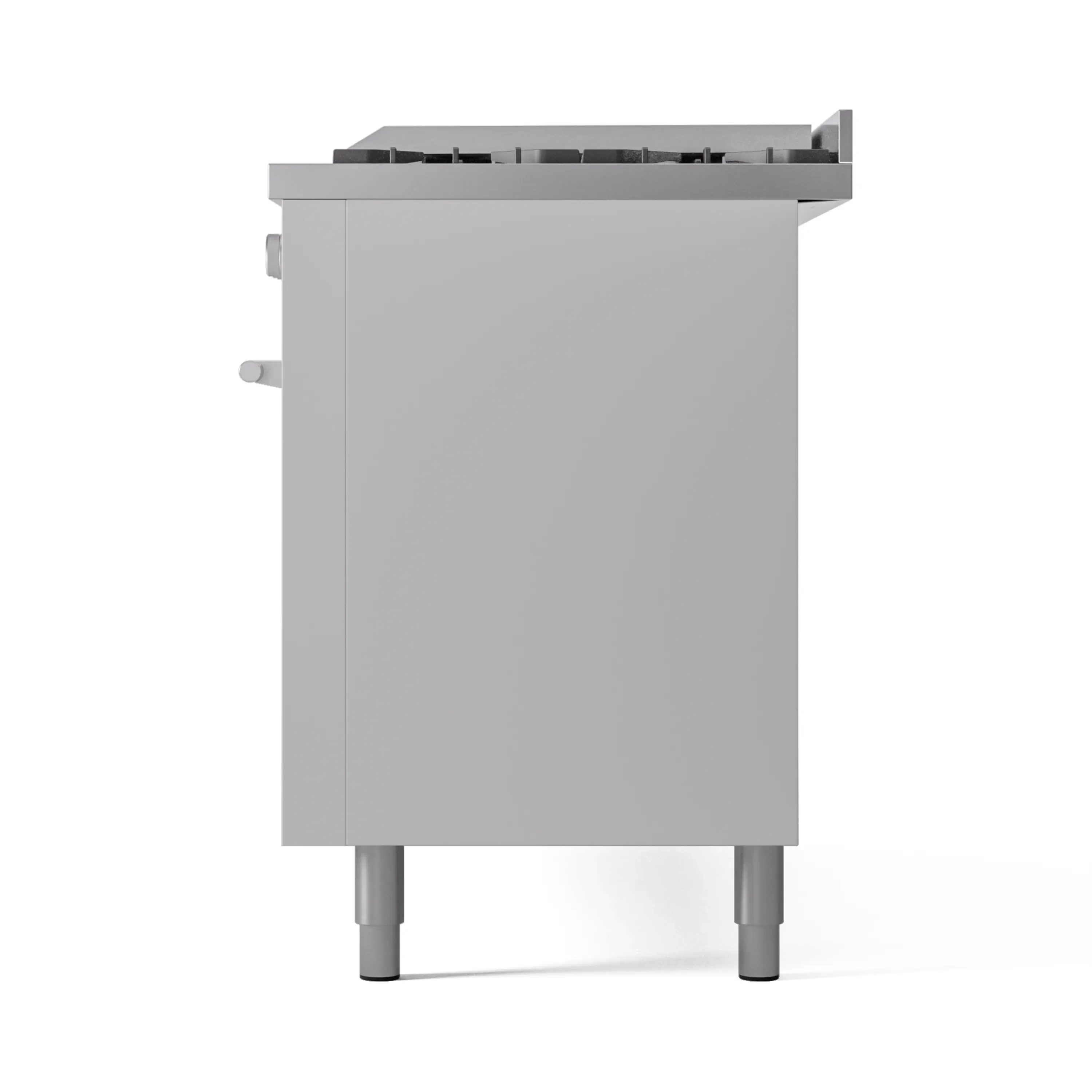 ILVE 60-inch Professional Plus II Natural Gas Dual Fuel Range with 9 Burners, Griddle, and Triple Glass Door Oven in White (UP60FWMPWH) - Image 9