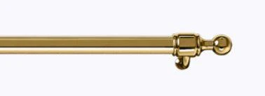 ILVE Nostalgie II 60-Inch Handrail in Brass (HRN60G) - Image 2
