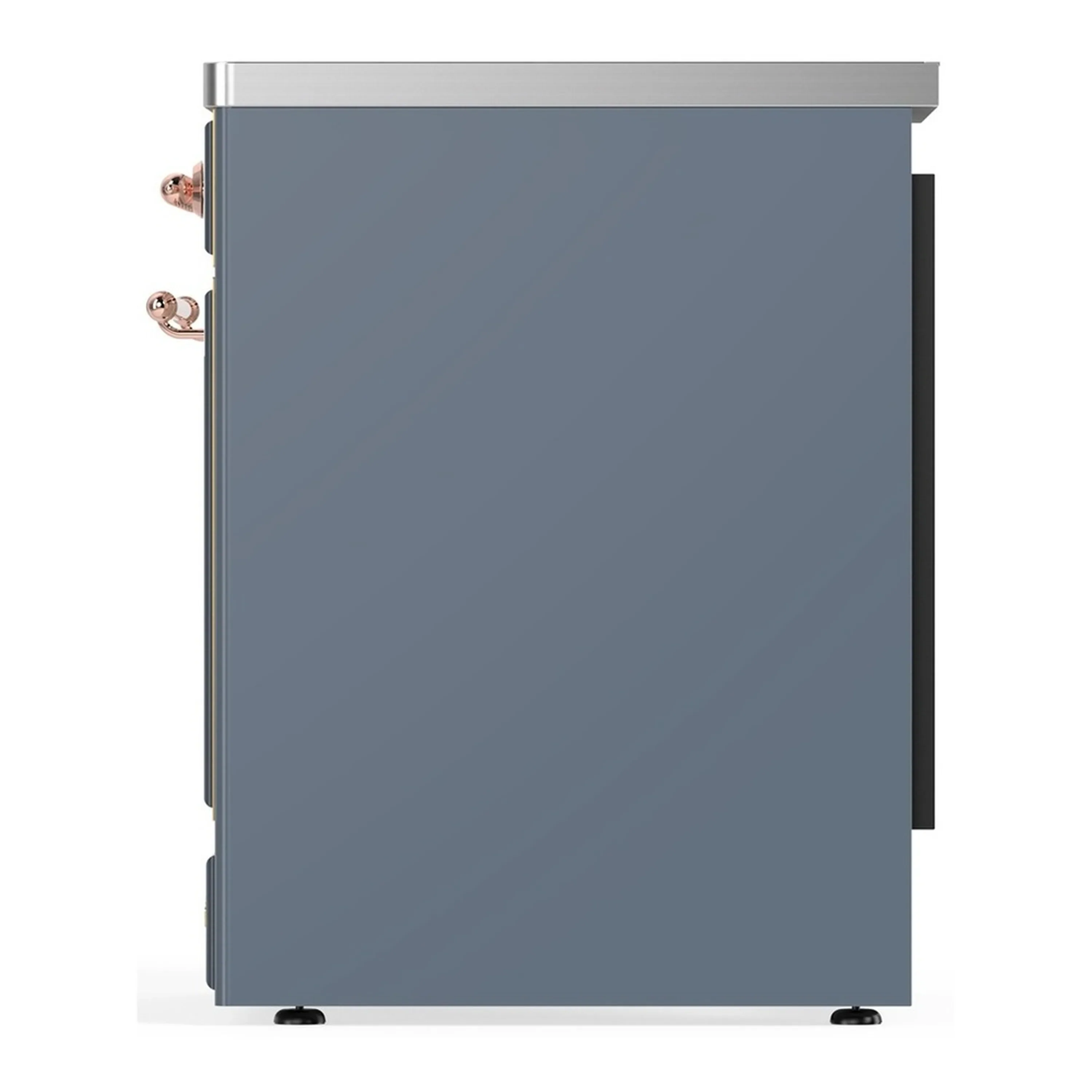 ILVE Majestic III 30-Inch Induction Range with 4 Induction Elements and Triple Glass Door Electric Oven in Blue Grey with Copper Trim (UMIB30NR3BGP) - Image 5
