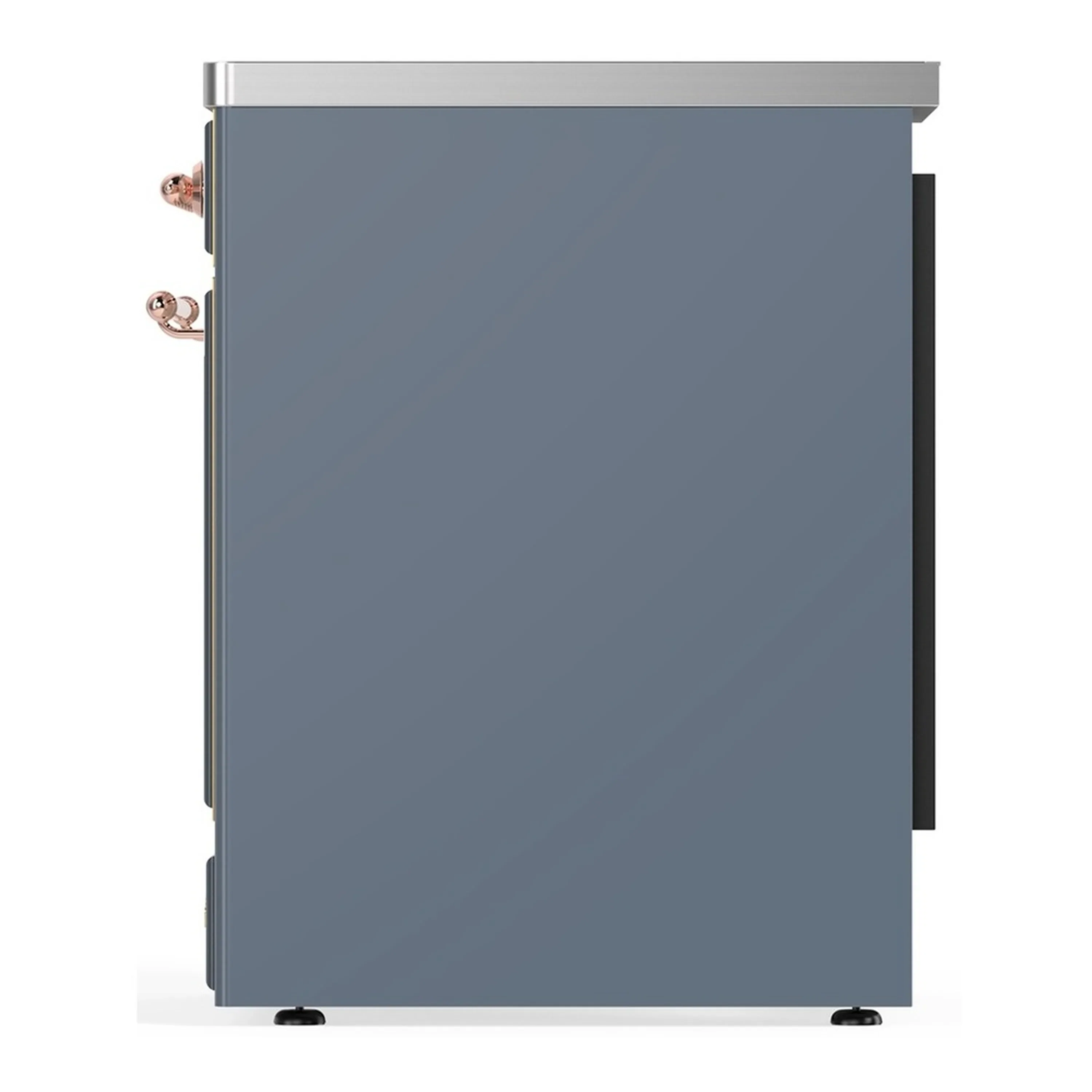 ILVE Majestic III 30-Inch Induction Range with 4 Induction Elements and Solid Door Electric Oven in Blue Grey with Copper Trim (UMIB30QNR3BGP) - Image 5