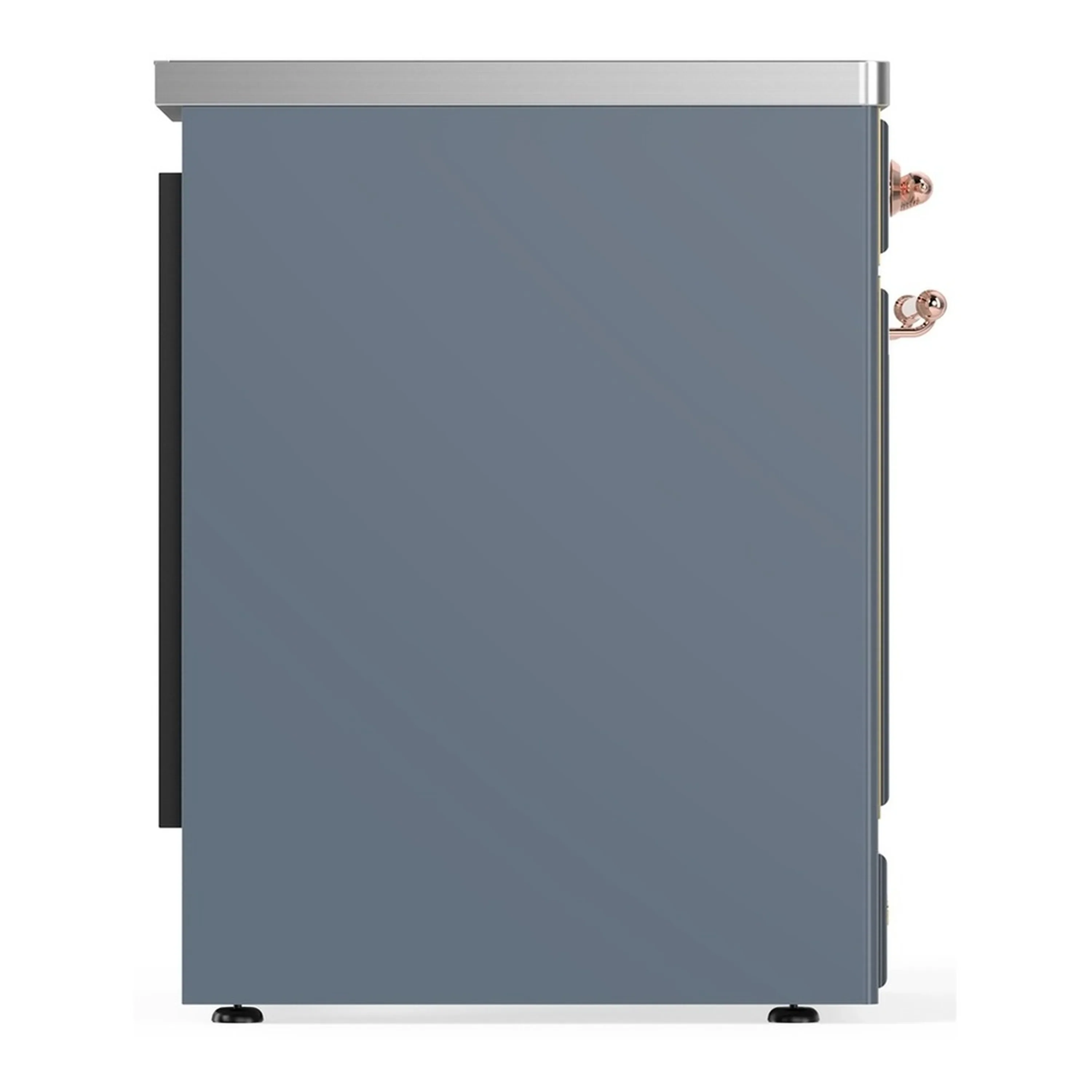 ILVE Majestic III 30-Inch Induction Range with 4 Induction Elements and Solid Door Electric Oven in Blue Grey with Copper Trim (UMIB30QNR3BGP) - Image 6