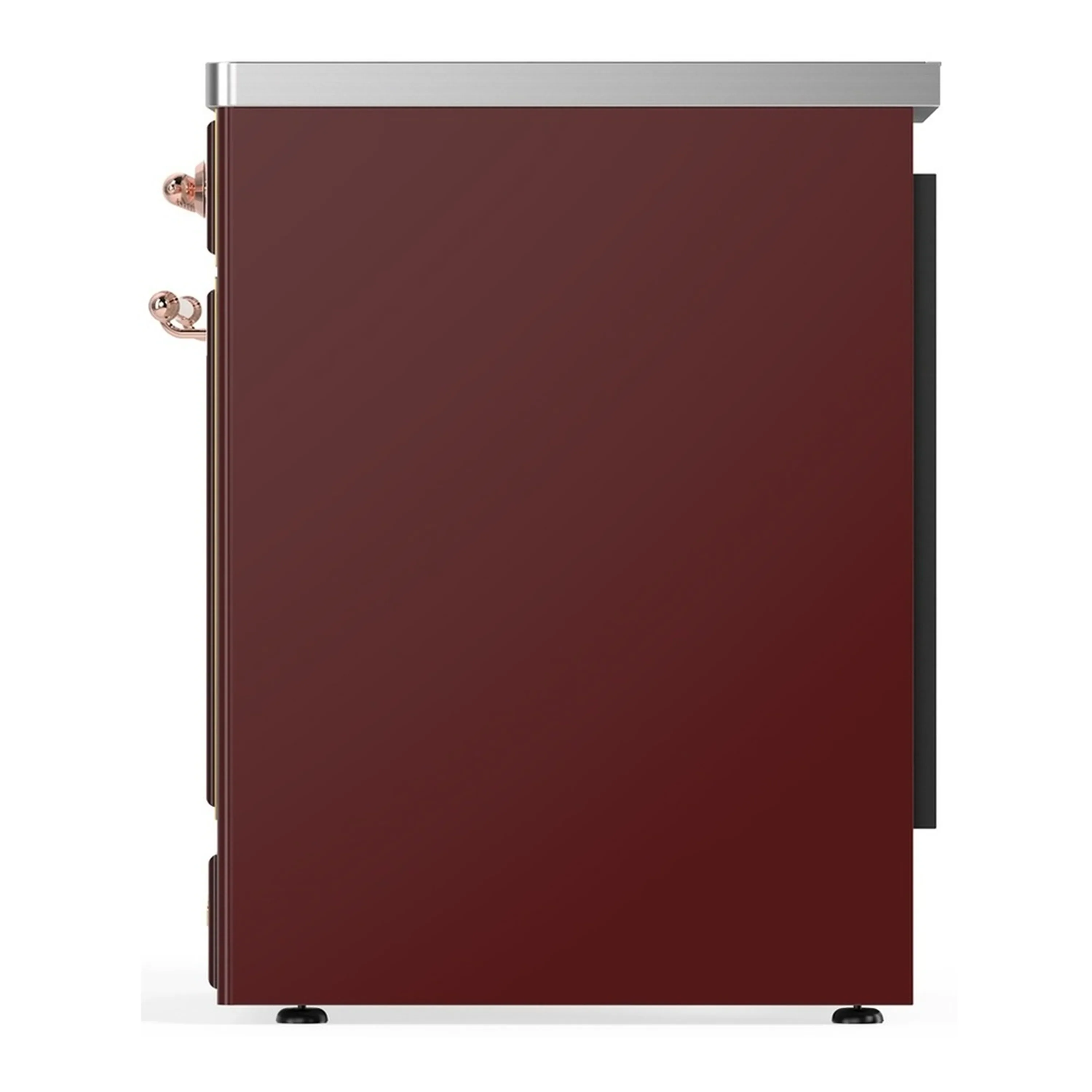 ILVE Majestic III 30-Inch Induction Range with 4 Induction Elements and Triple Glass Door Electric Oven in Burgundy with Copper Trim (UMIB30NR3BUP) - Image 5