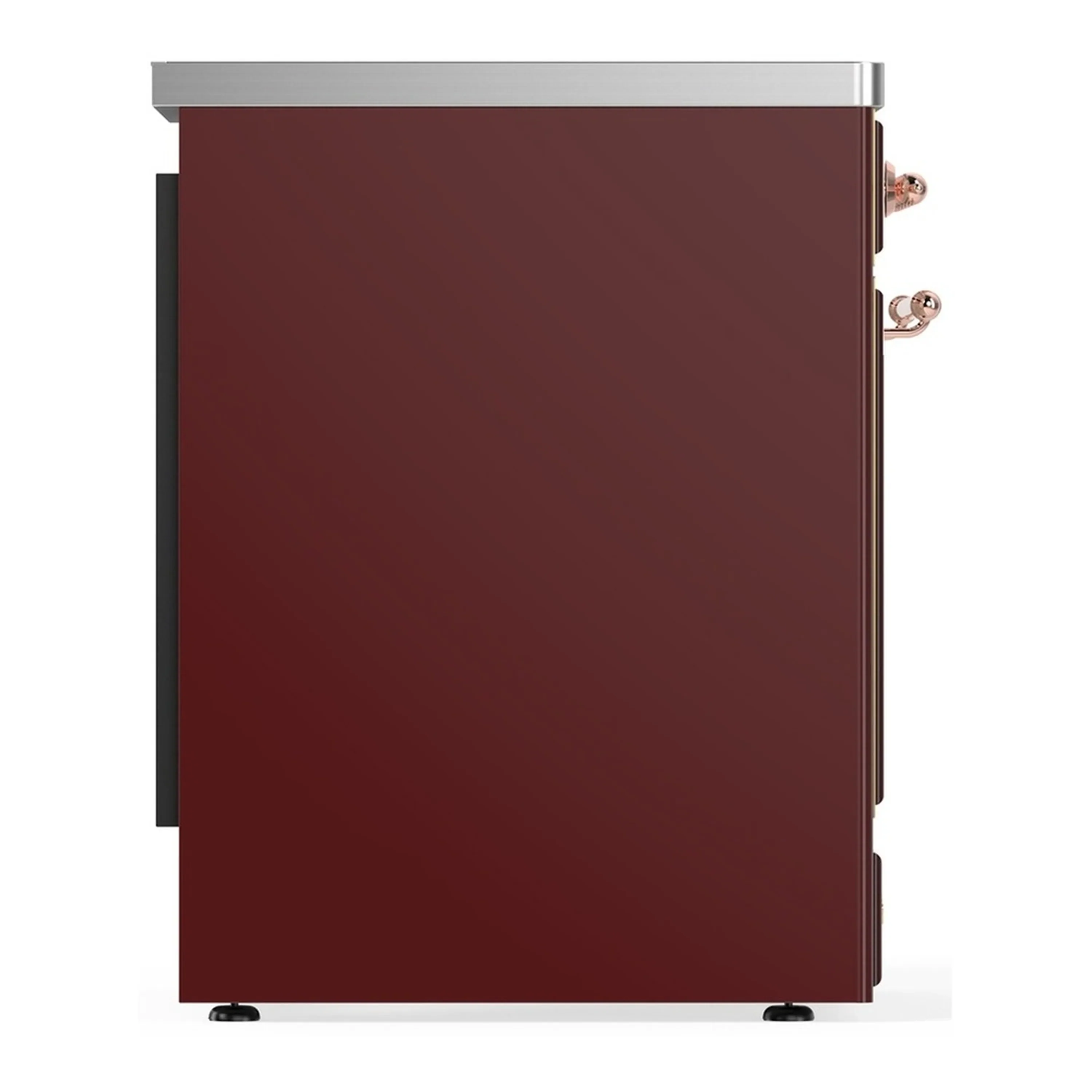 ILVE Majestic III 30-Inch Induction Range with 4 Induction Elements and Triple Glass Door Electric Oven in Burgundy with Copper Trim (UMIB30NR3BUP) - Image 6
