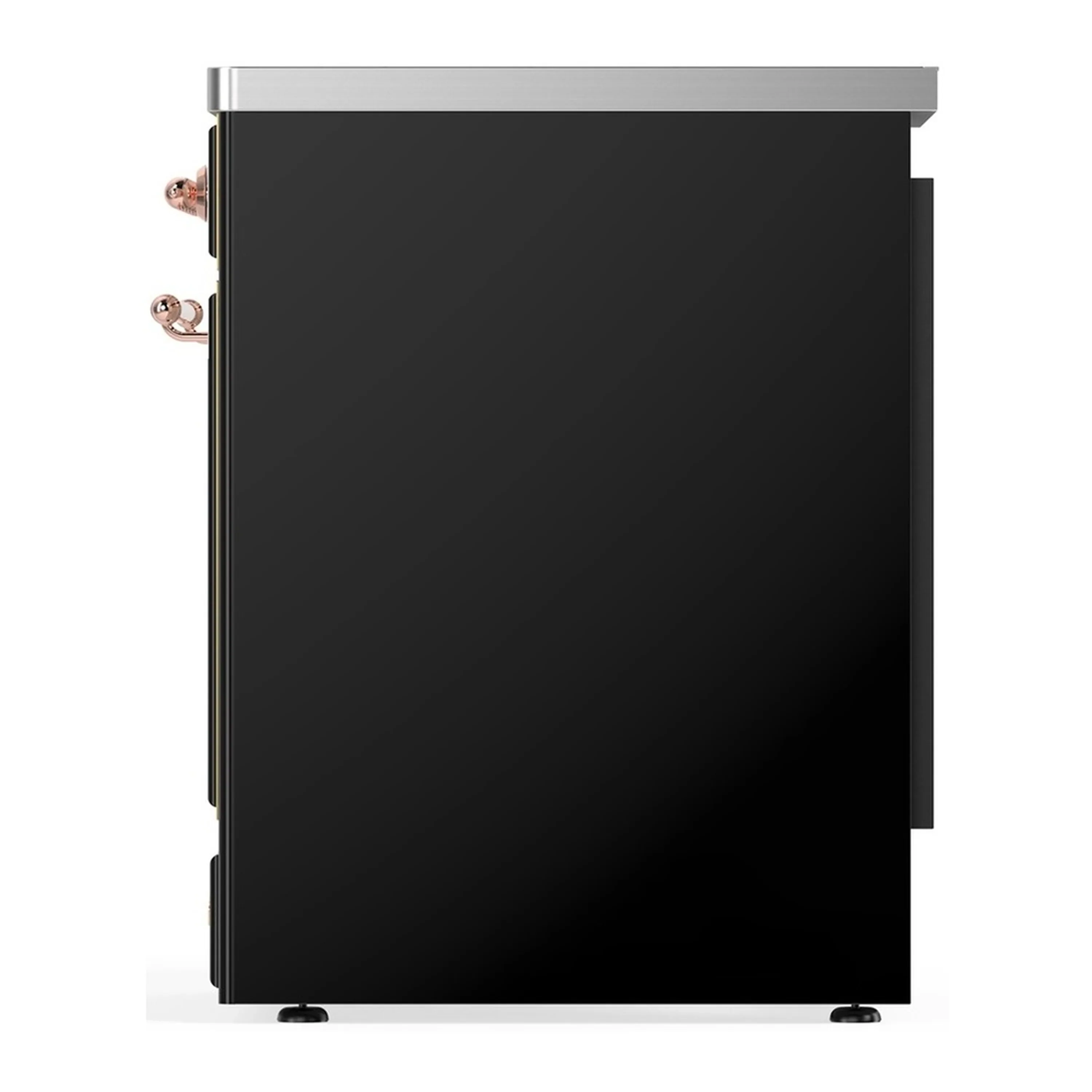 ILVE Majestic III 30-Inch Induction Range with 4 Induction Elements and Triple Glass Door Electric Oven in Glossy Black with Copper Trim (UMIB30NR3BKP) - Image 5
