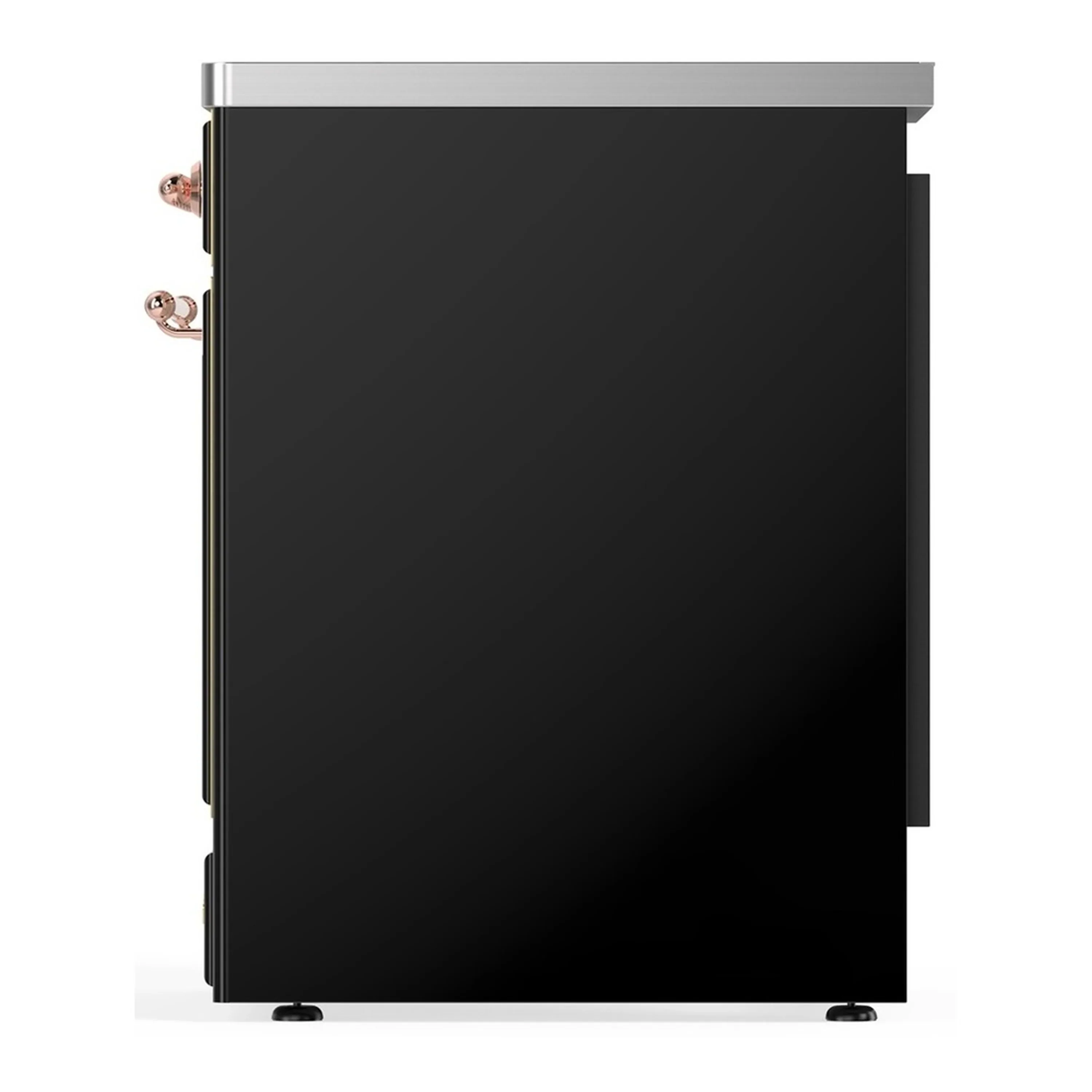 ILVE Majestic III 30-Inch Induction Range with 4 Induction Elements and Solid Door Electric Oven in Glossy Black with Copper Trim (UMIB30QNR3BKP) - Image 5