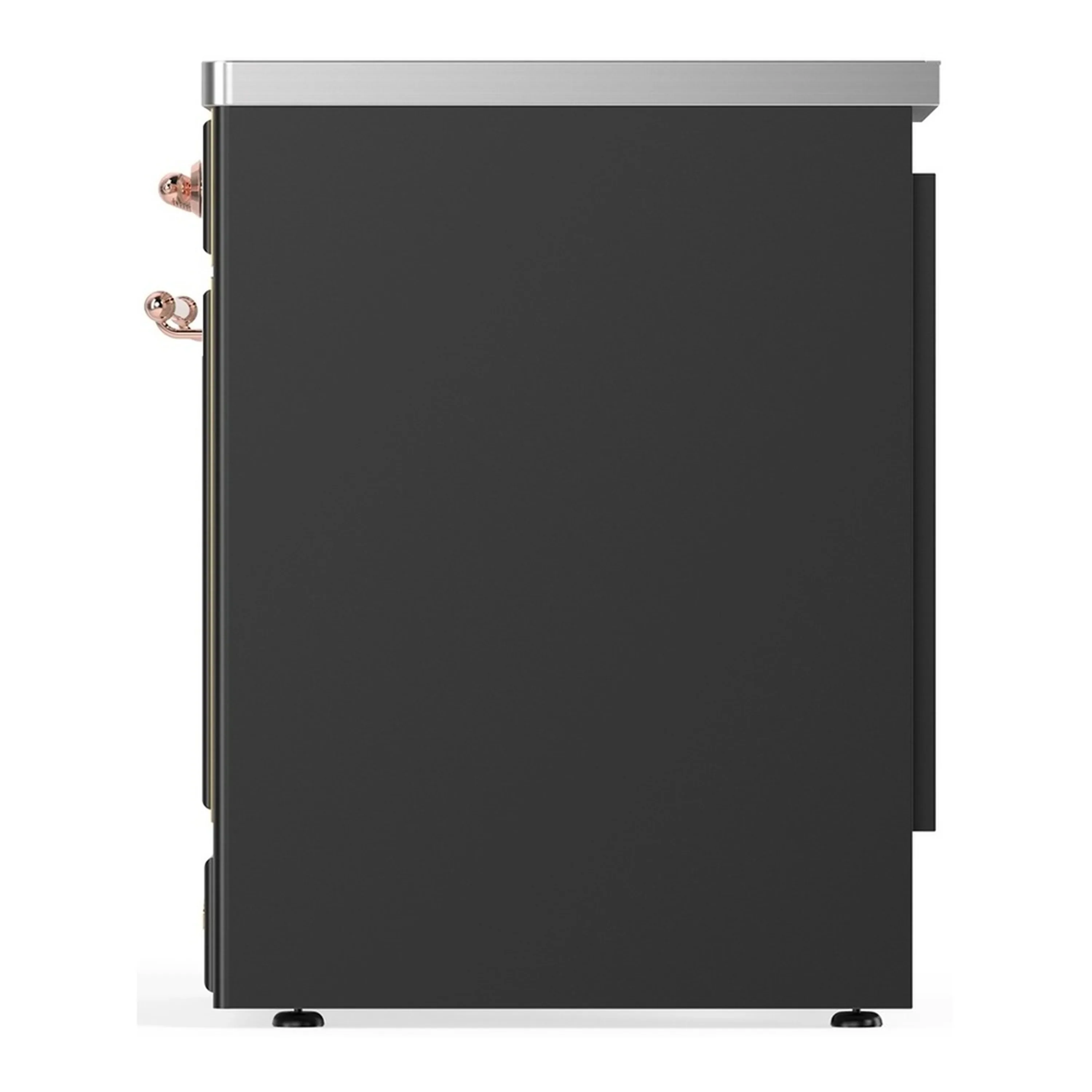 ILVE Majestic III 30-Inch Induction Range with 4 Induction Elements and Solid Door Electric Oven in Matte Graphite with Copper Trim (UMIB30QNR3MGP) - Image 5