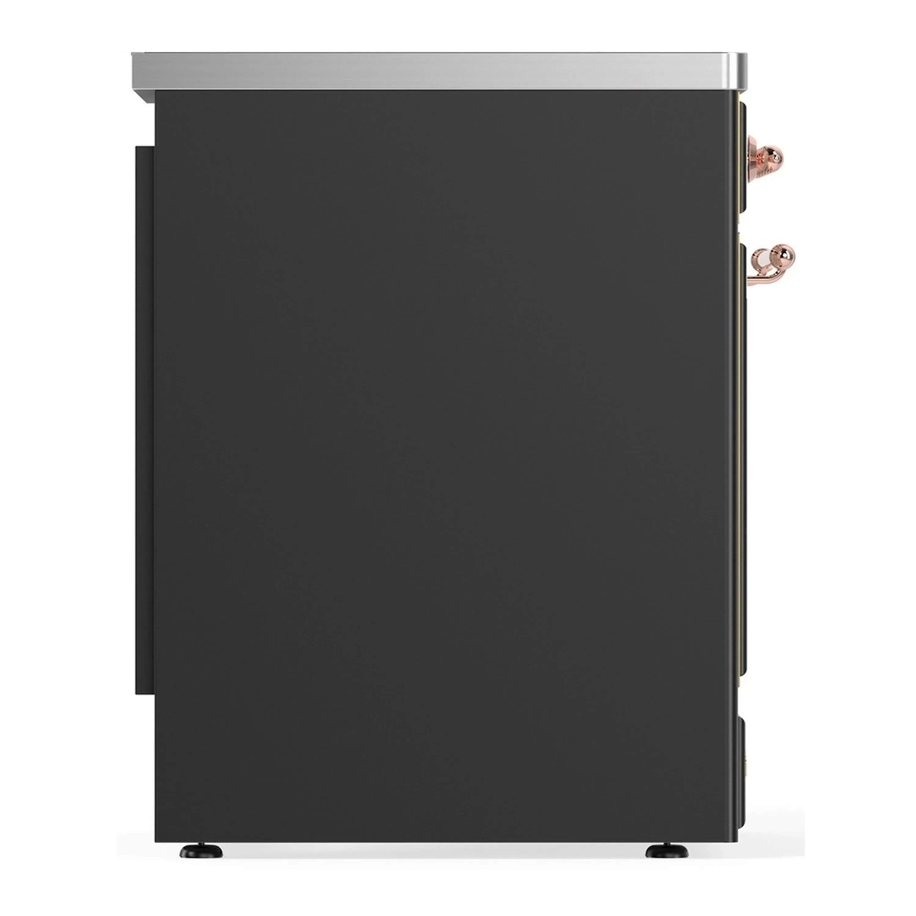 ILVE Majestic III 30-Inch Induction Range with 4 Induction Elements and Solid Door Electric Oven in Matte Graphite with Copper Trim (UMIB30QNR3MGP) - Image 6