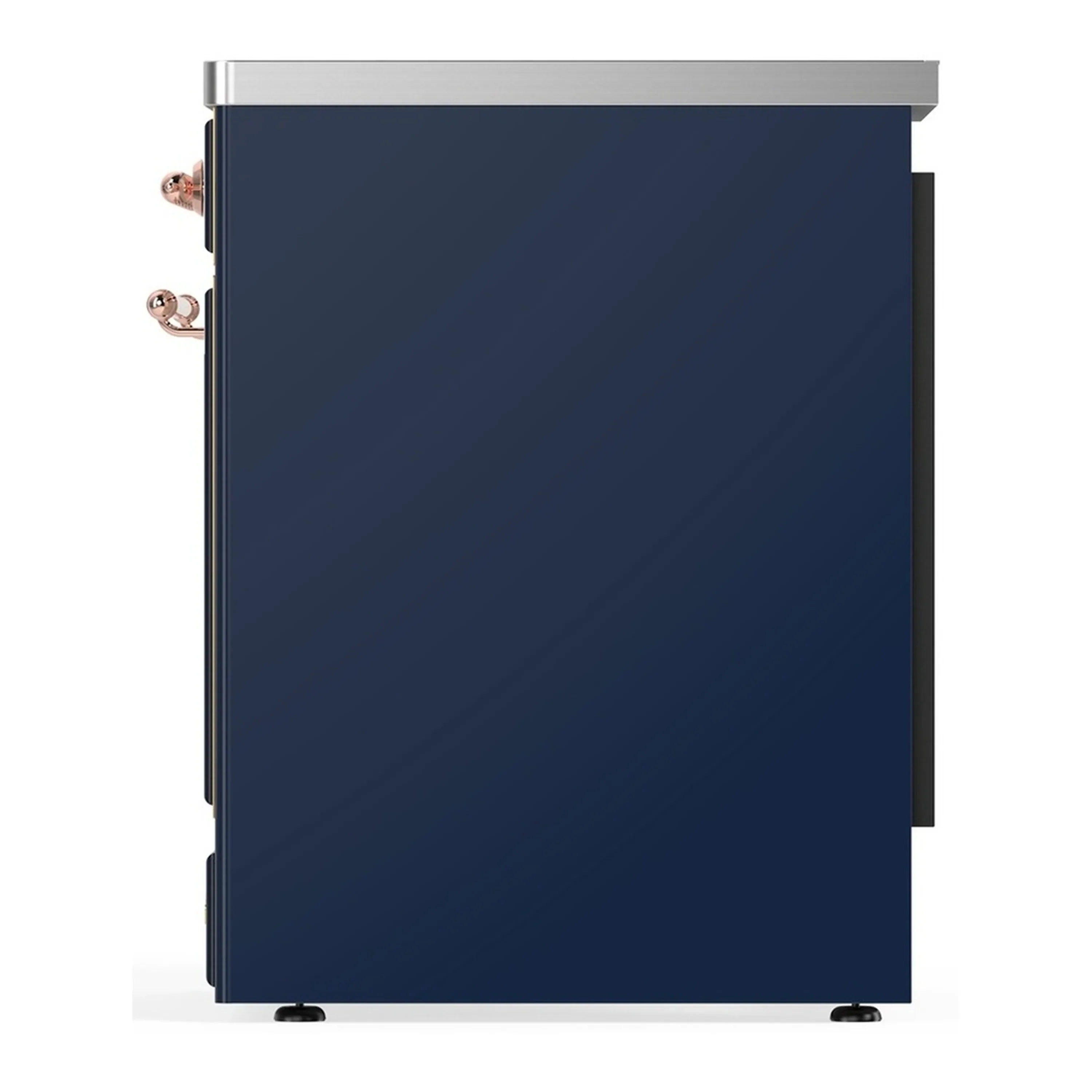 ILVE Majestic III 30-Inch Induction Range with 4 Induction Elements and Solid Door Electric Oven in Mightnight Blue with Copper Trim (UMIB30QNR3MBP) - Image 5