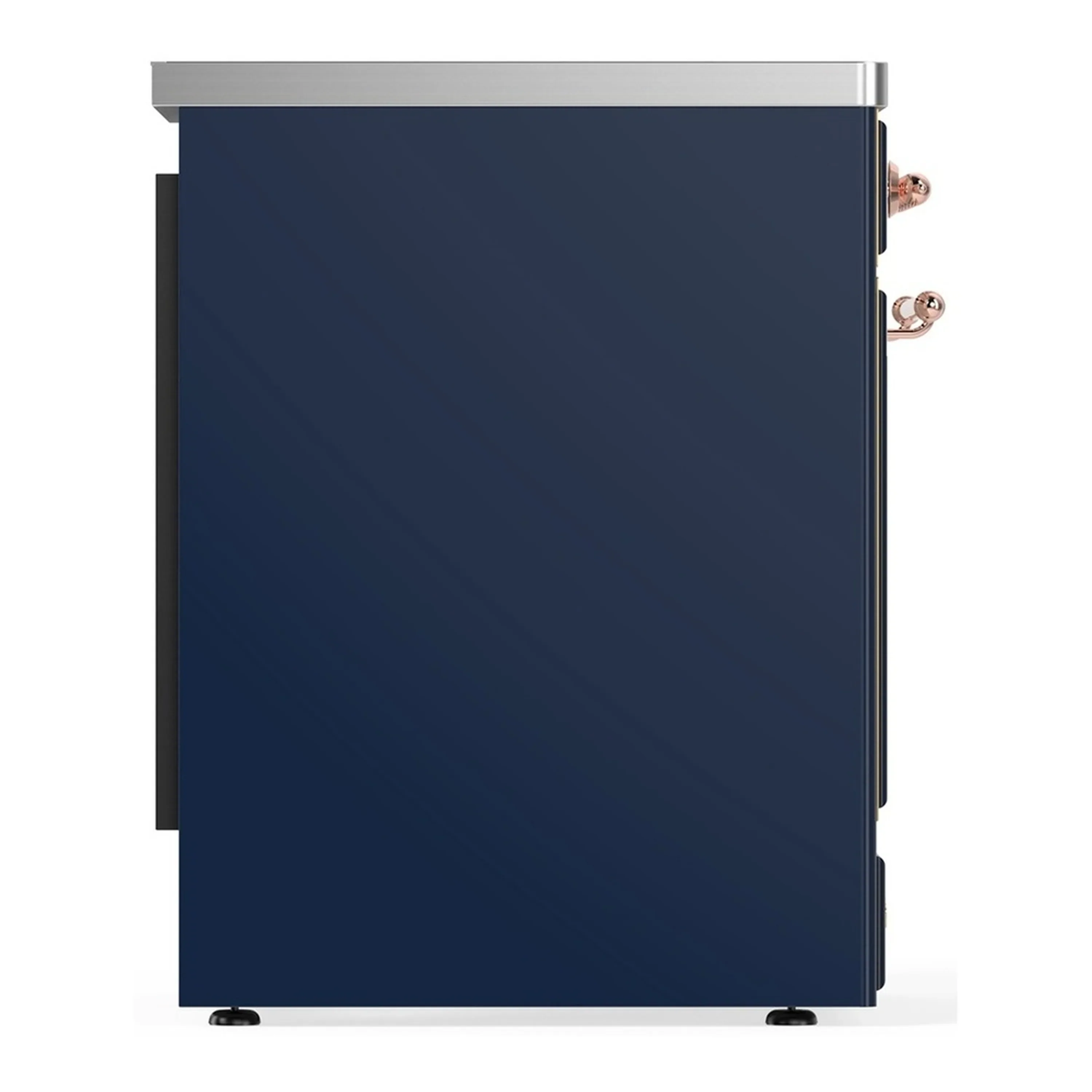 ILVE Majestic III 30-Inch Induction Range with 4 Induction Elements and Solid Door Electric Oven in Mightnight Blue with Copper Trim (UMIB30QNR3MBP) - Image 6